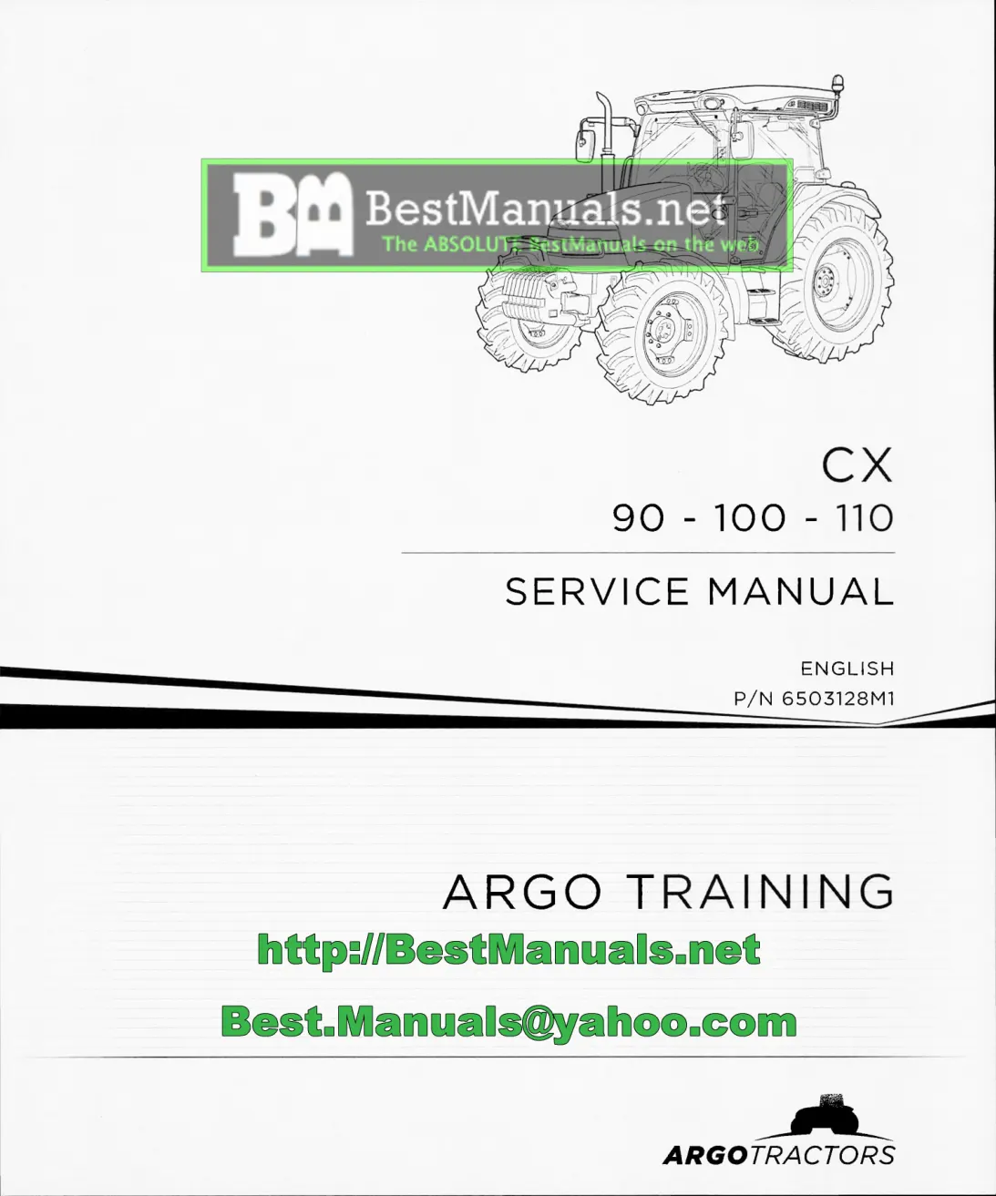 Mccormick CX Series Tractors (CX50 CX60 CX70 CX80 CX90 CX100) Service & Repair Manual preview page 1