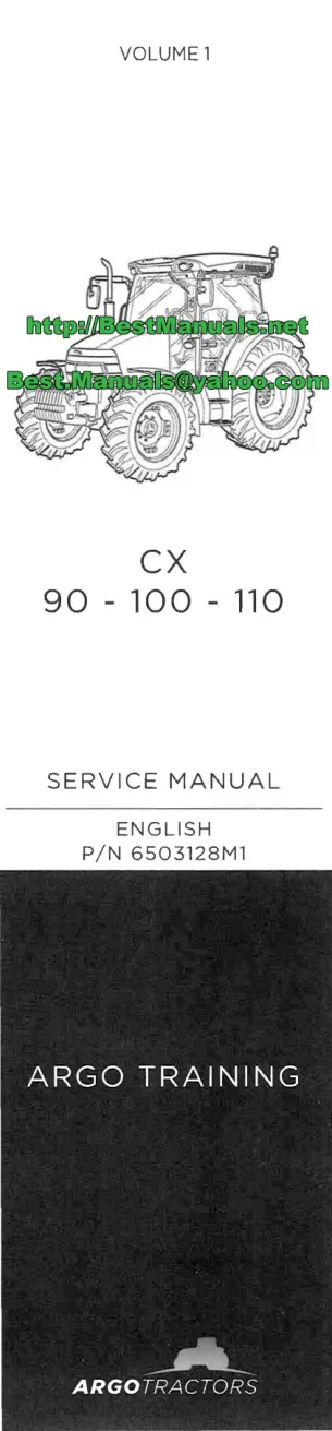 Mccormick CX Series Tractors (CX50 CX60 CX70 CX80 CX90 CX100) Service & Repair Manual preview page 2