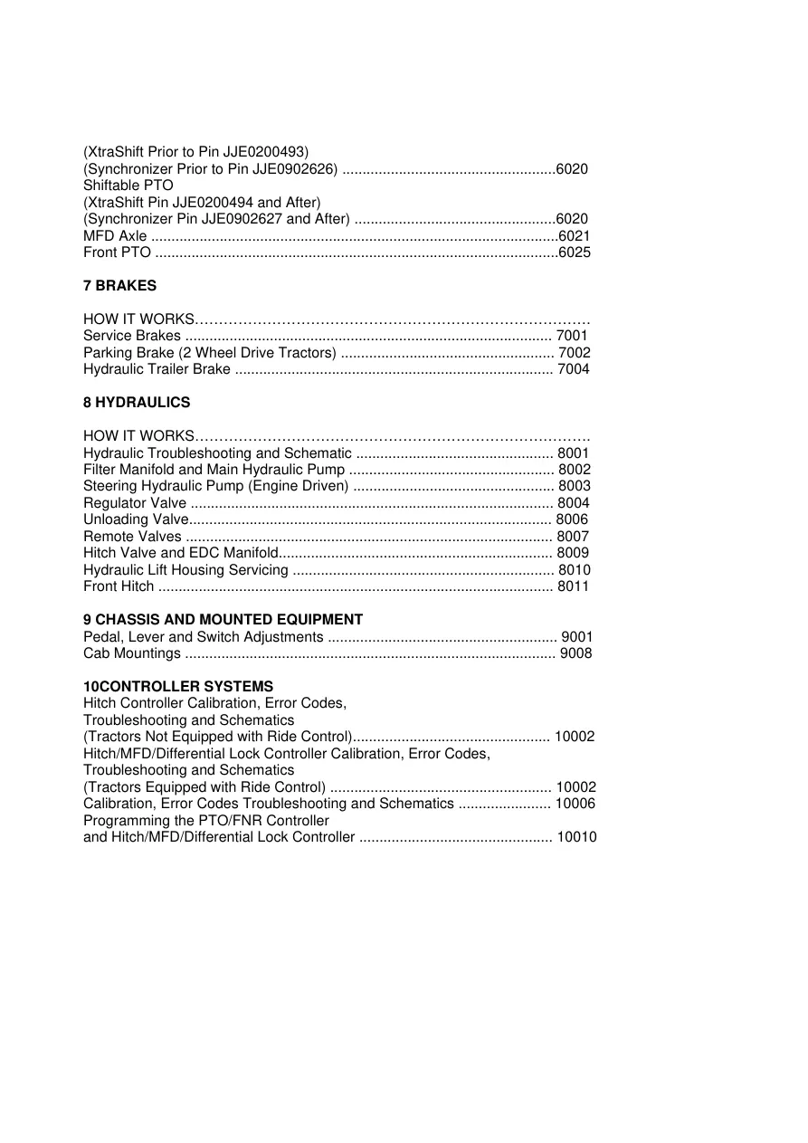 Mccormick CX75/CX85/CX95/CX105 Tractor Service & Repair Manual preview page 2