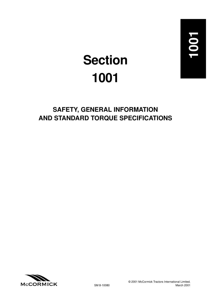 Mccormick CX75 CX85 CX95 CX105 Tractor Service & Repair Manual preview page 3