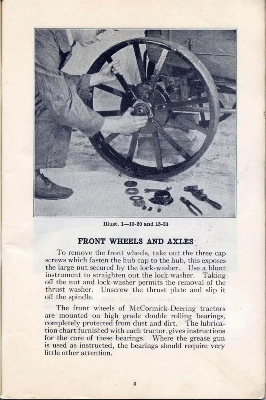Mccormick Deering 10-20 Tractor Service & Repair Manual preview page 5