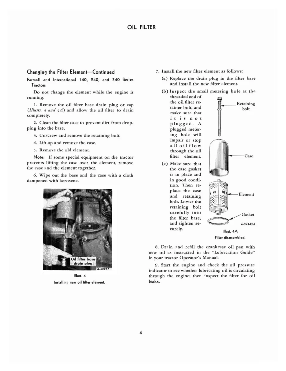 Mccormick IH Farmall 240 Tractor Operator's Manual preview page 6
