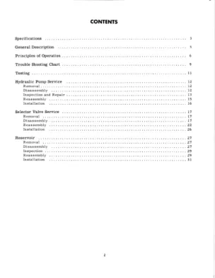 Mccormick IH Tractors B-275 Tractor Hydraulic System Service & Repair Manual preview page 2
