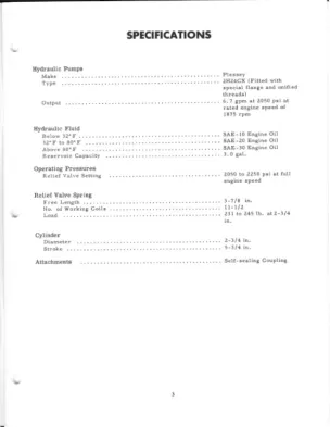 Mccormick IH Tractors B-275 Tractor Hydraulic System Service & Repair Manual preview page 3