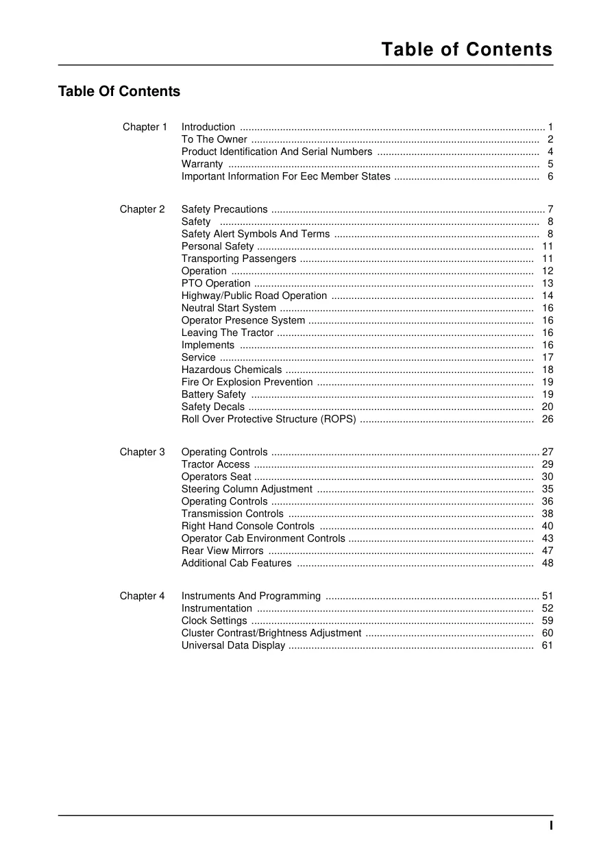 Mccormick MTX120 MTX135 MTX150 Tractor Operator's Manual preview page 4