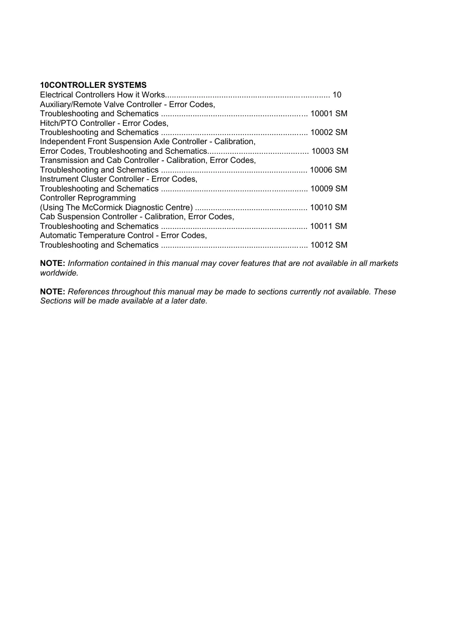Mccormick XTX Series (XTX145 XTX165 XTX185 XTX200 XTX215) Tractor Service & Repair Manual preview page 2
