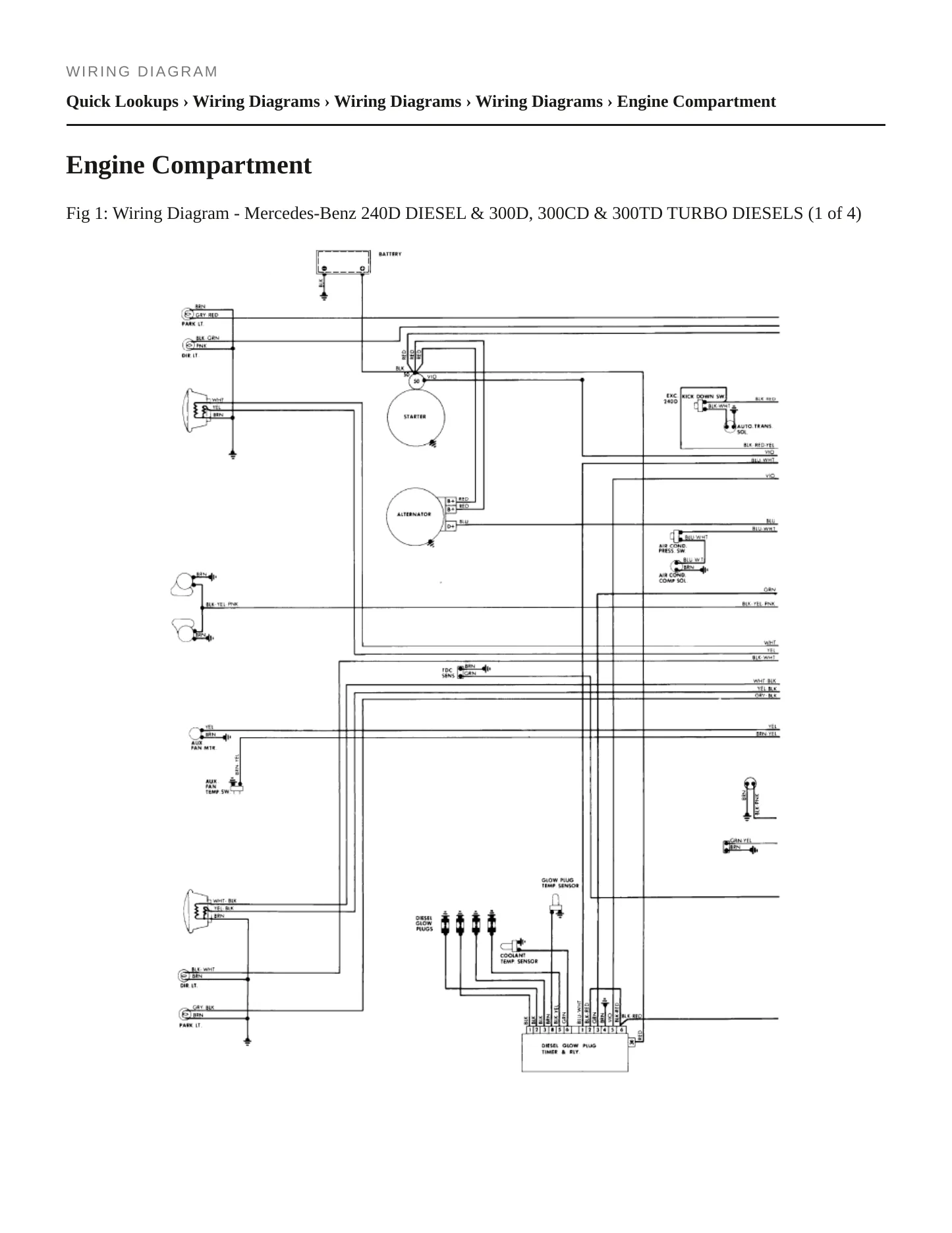 1982 Mercedes-Benz 240D Service and Repair Manual preview page 5