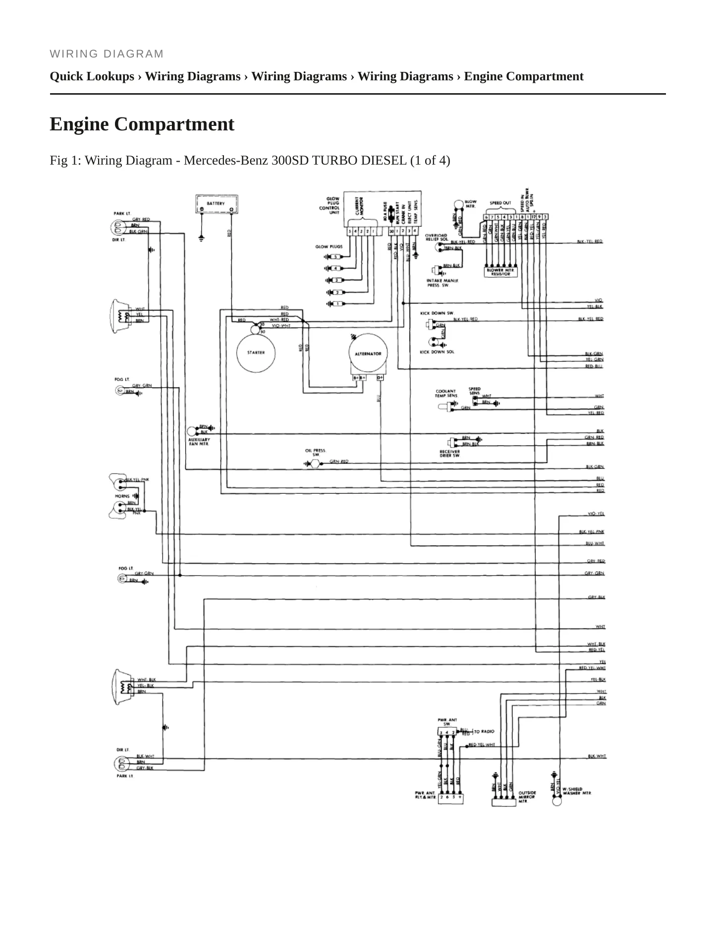 1982 Mercedes-Benz 300SD Service and Repair Manual preview page 5
