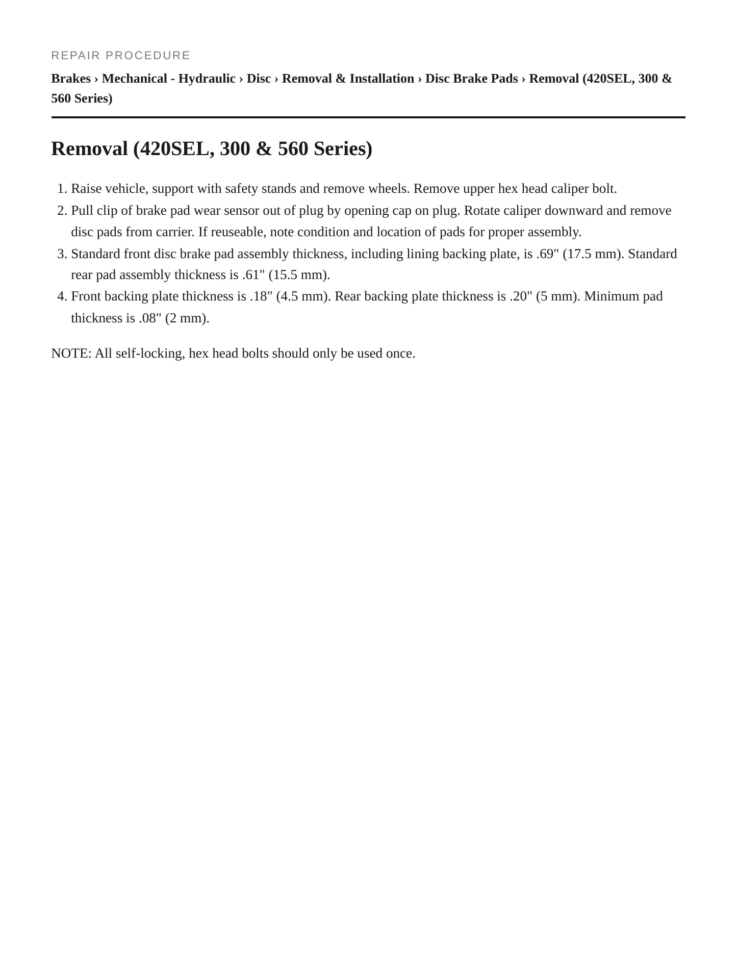 1986 Mercedes-Benz 300SDL Service and Repair Manual preview page 3