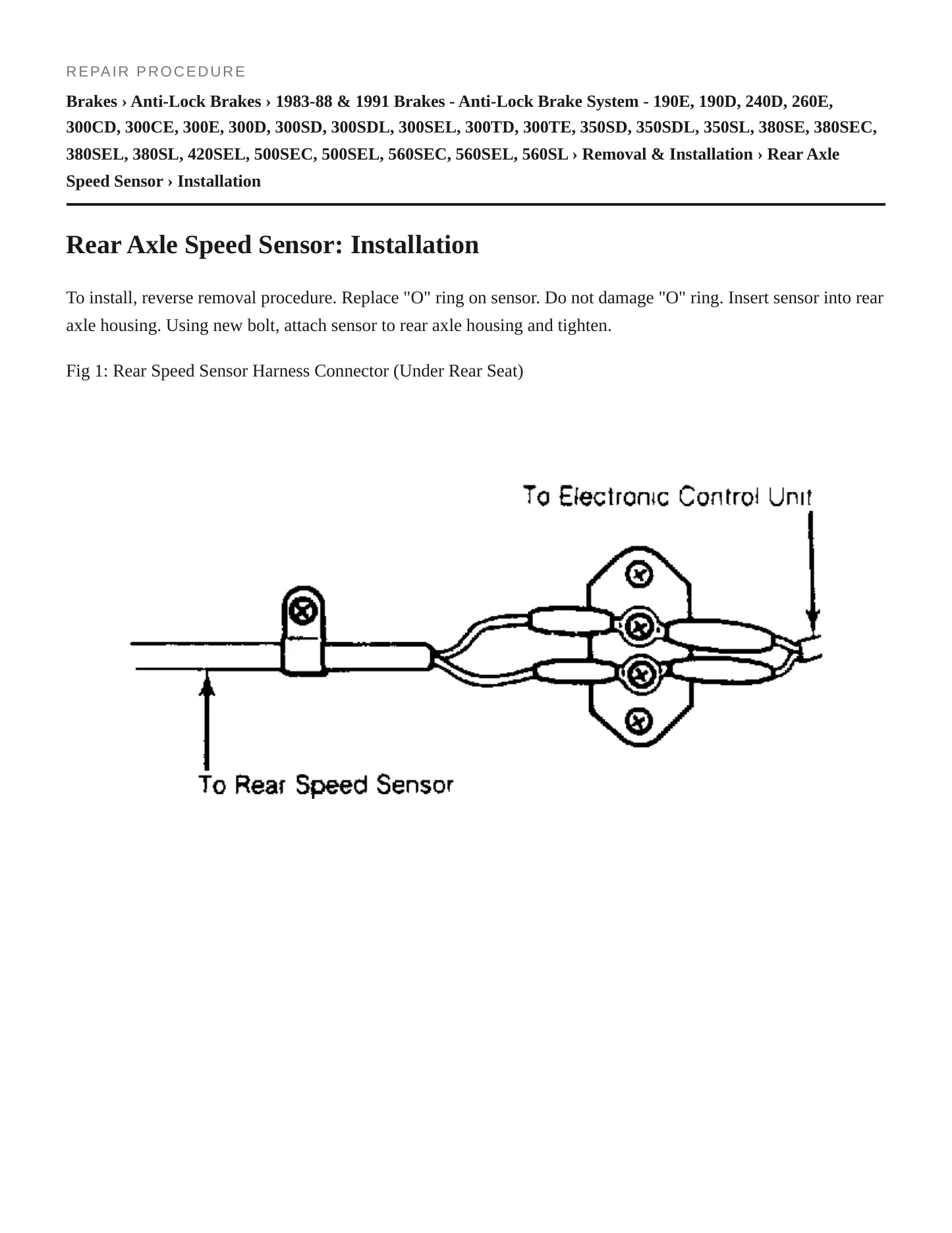 1991 Mercedes-Benz 350SD Service and Repair Manual preview page 3