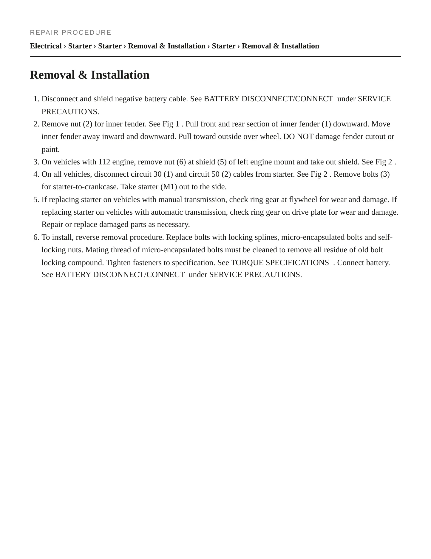 2001 Mercedes-Benz ML430 Service and Repair Manual preview page 4