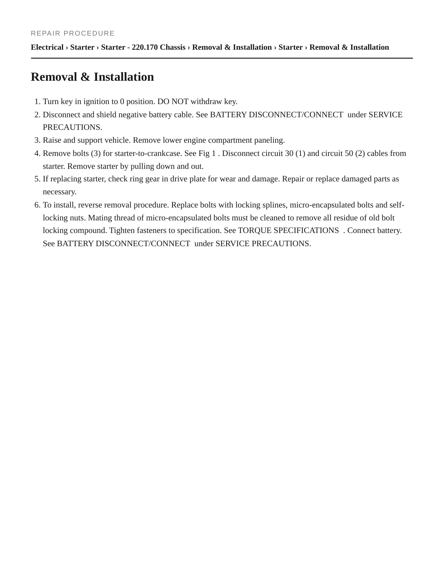 2001 Mercedes-Benz S430 Service and Repair Manual preview page 4