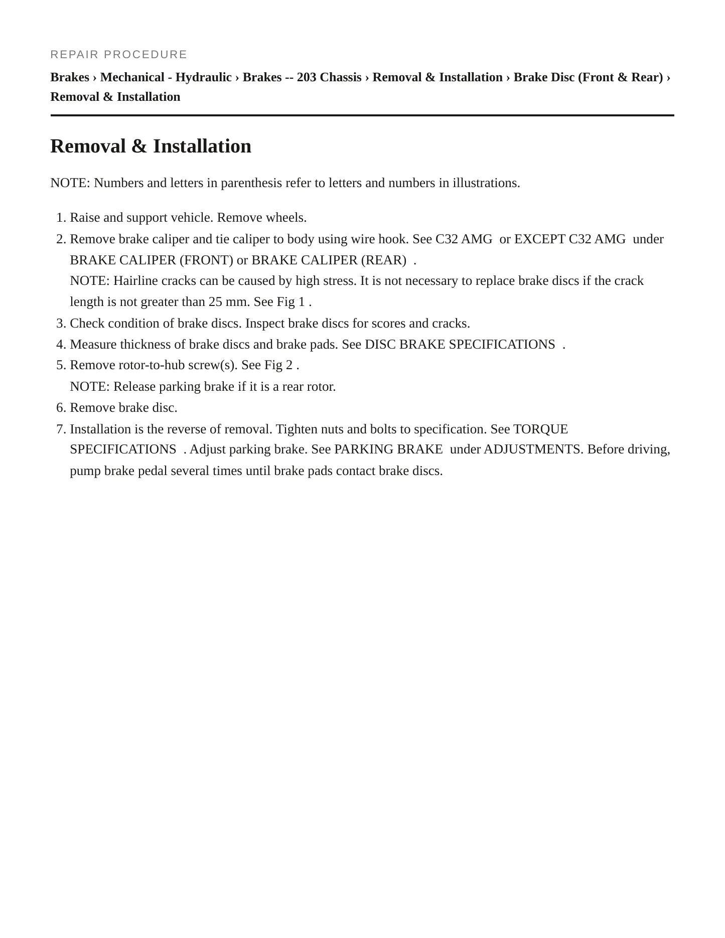 2002 Mercedes-Benz C32 AMG Service and Repair Manual preview page 4