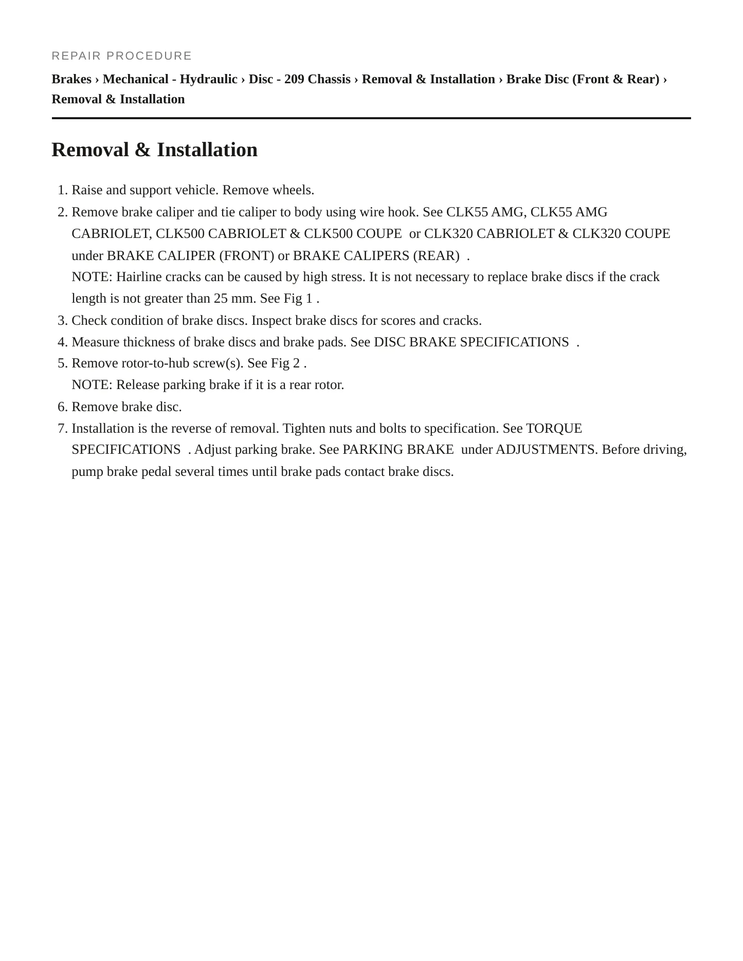 2004 Mercedes-Benz CLK500 Service and Repair Manual preview page 3