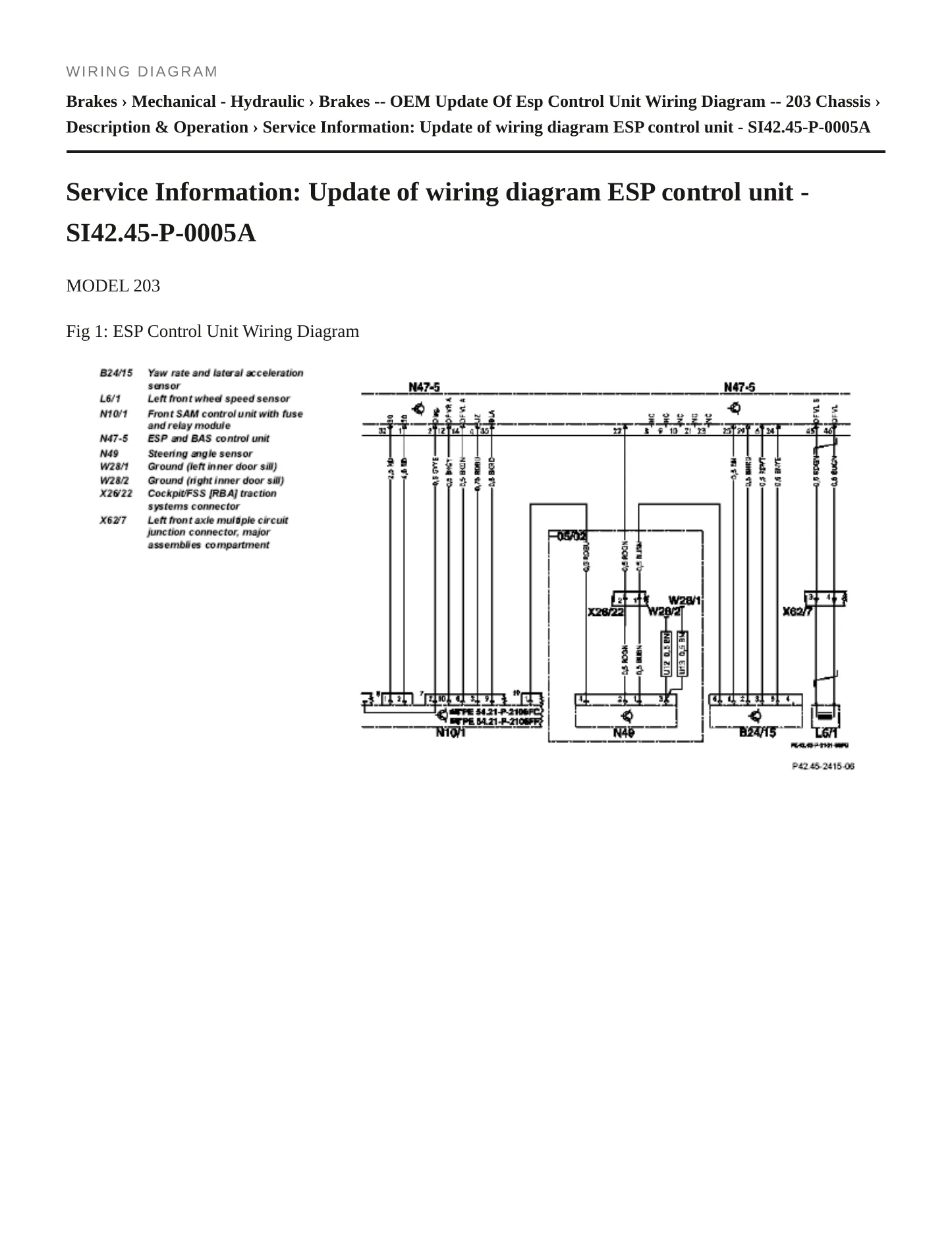 2005 Mercedes-Benz C55 AMG Service and Repair Manual preview page 5