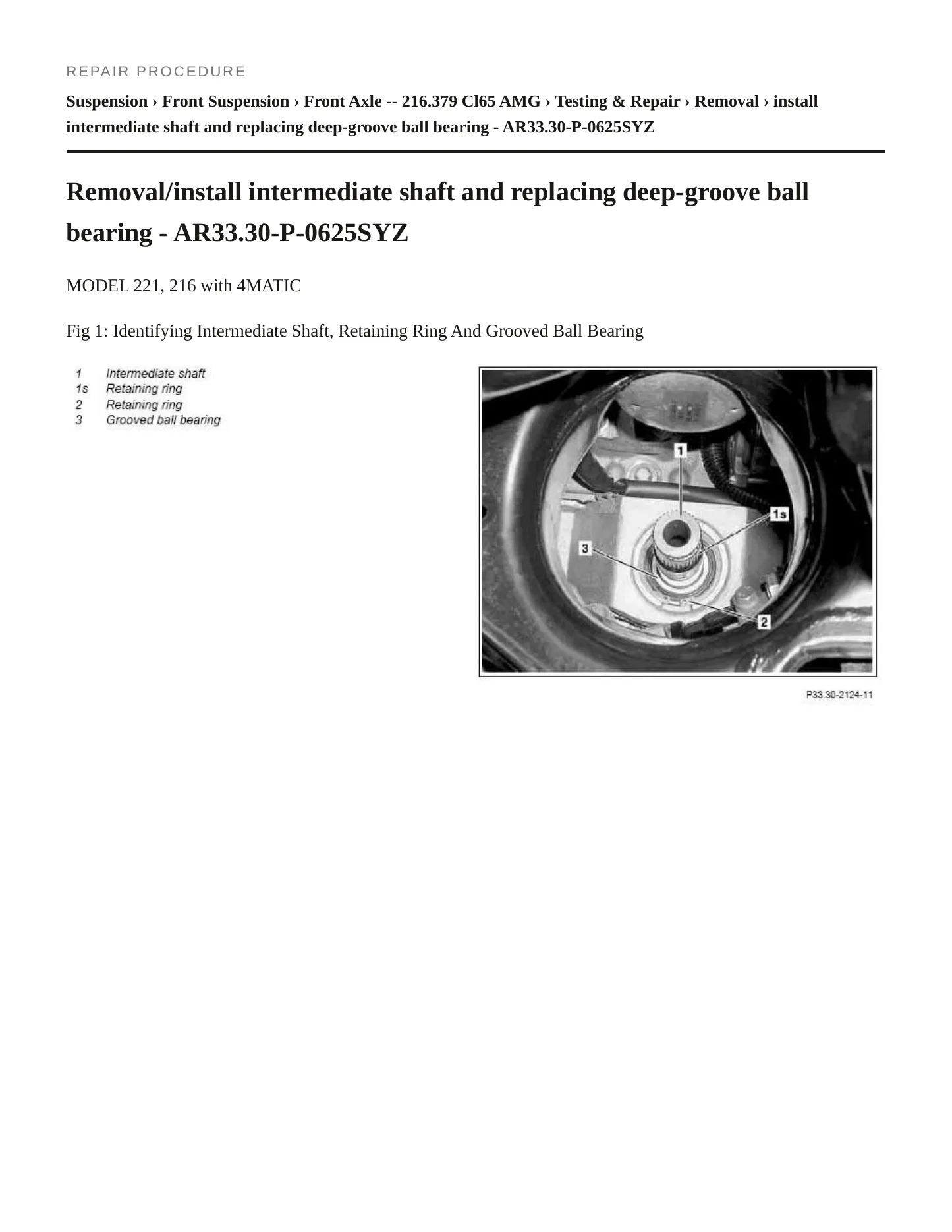 2010 Mercedes-Benz CL65 AMG Service and Repair Manual preview page 4