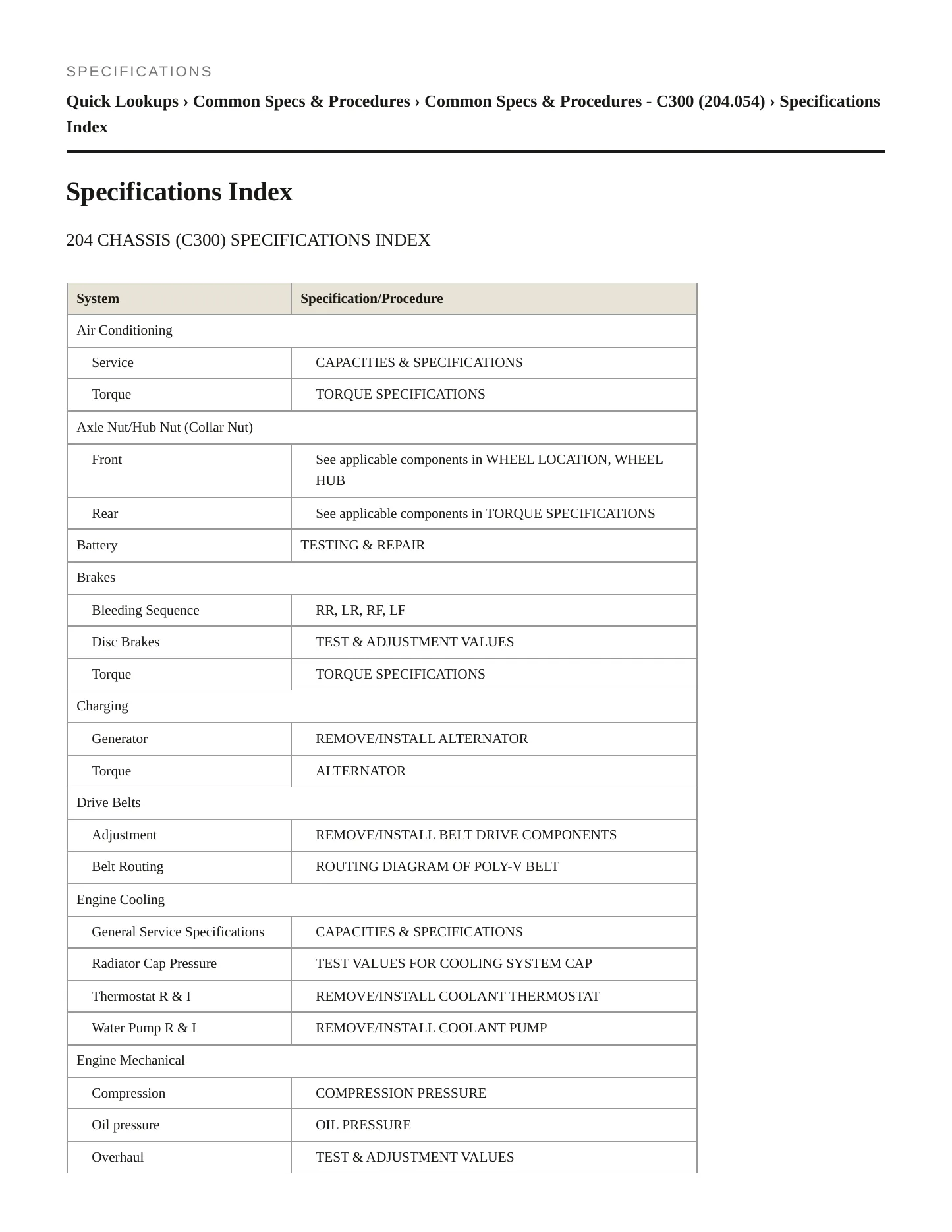 2011 Mercedes-Benz C300 Service and Repair Manual preview page 2
