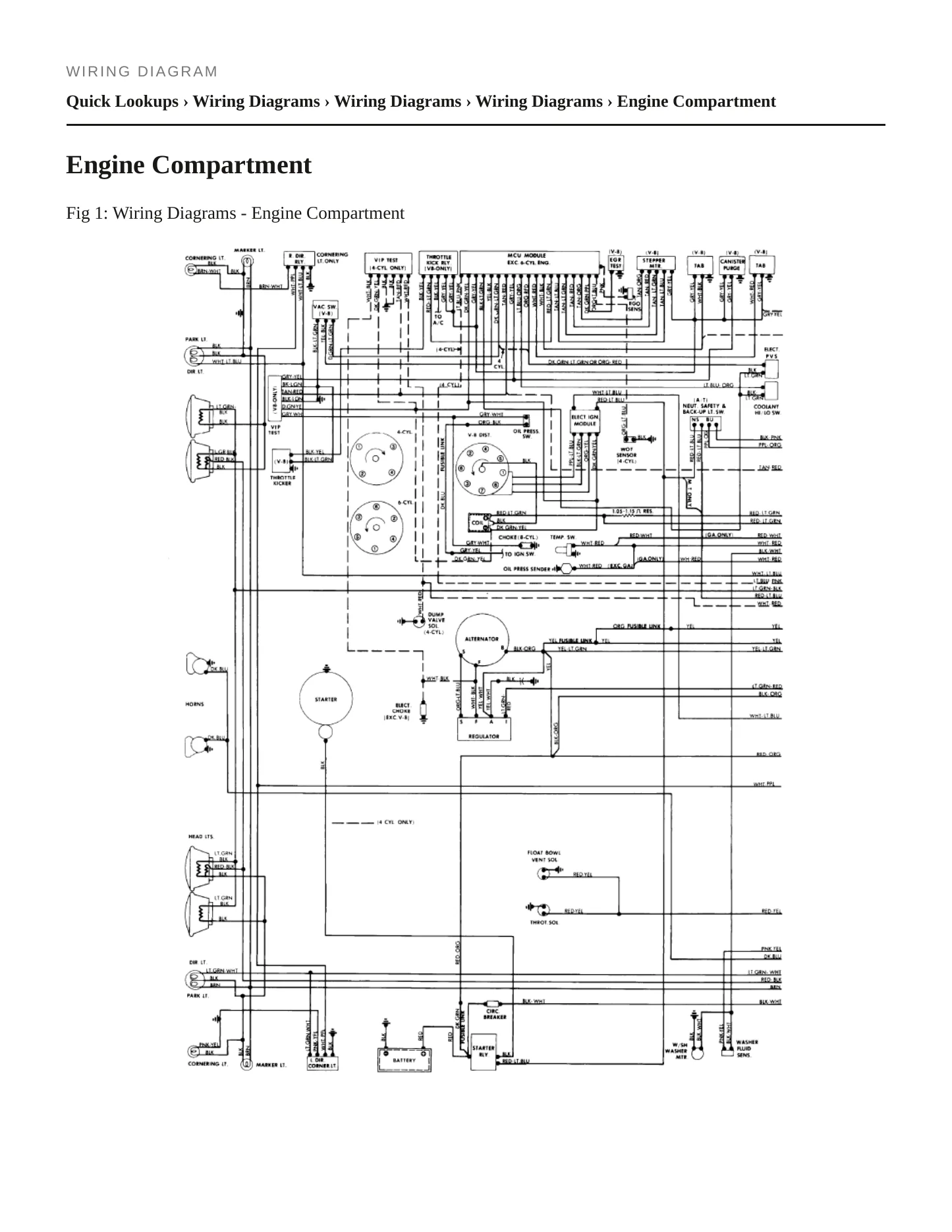 1982 Mercury Cougar Service and Repair Manual preview page 7