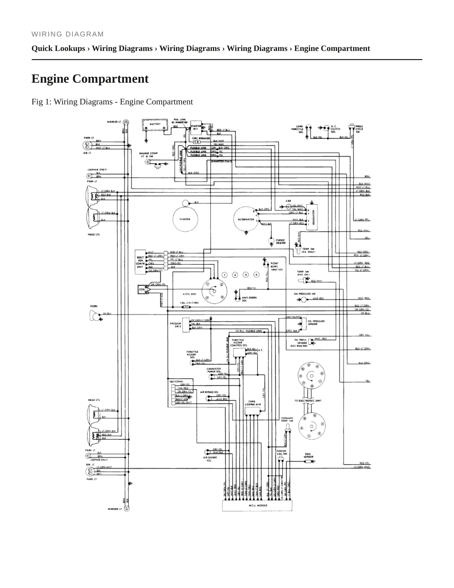 1982 Mercury Zephyr Service and Repair Manual preview page 7