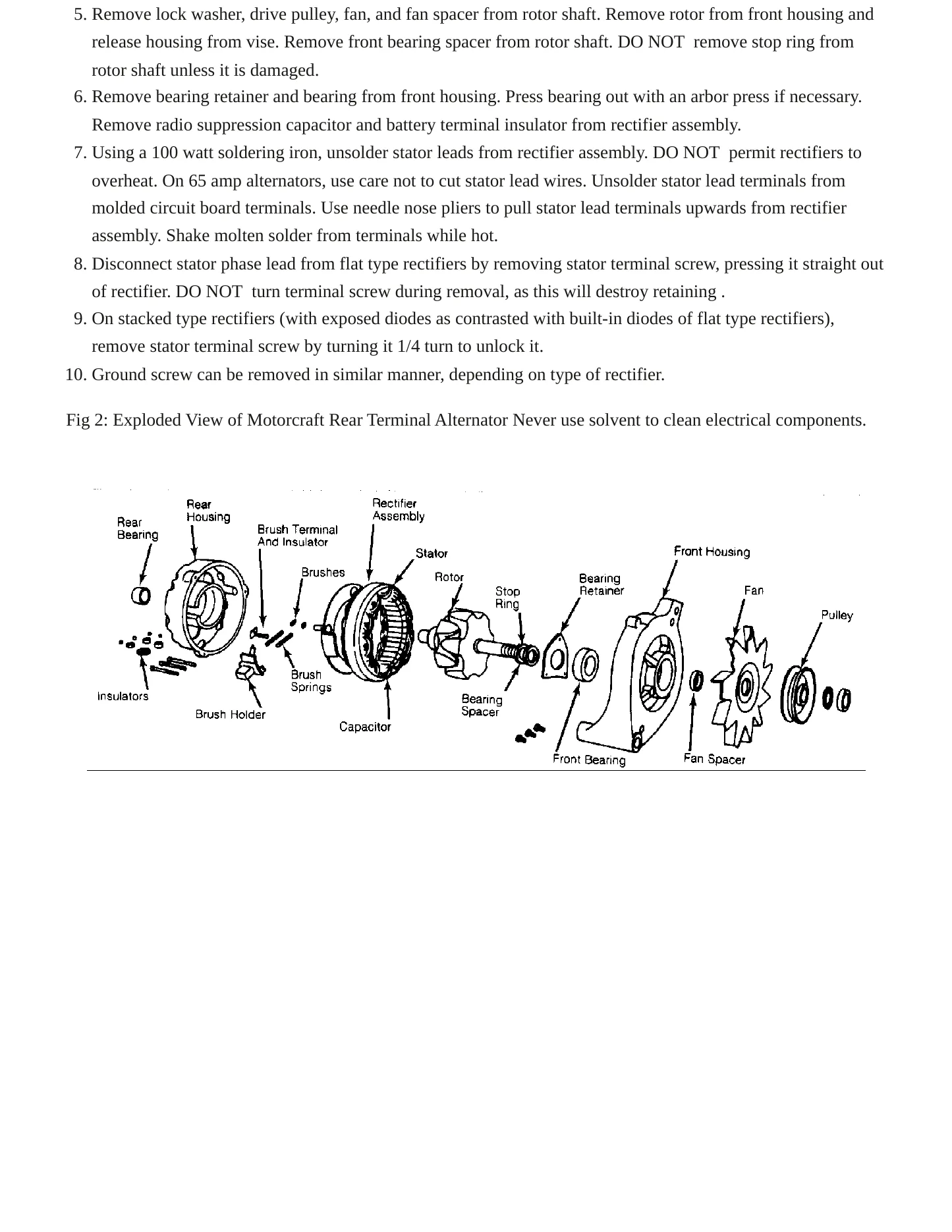 1984 Mercury Capri service manual page 4