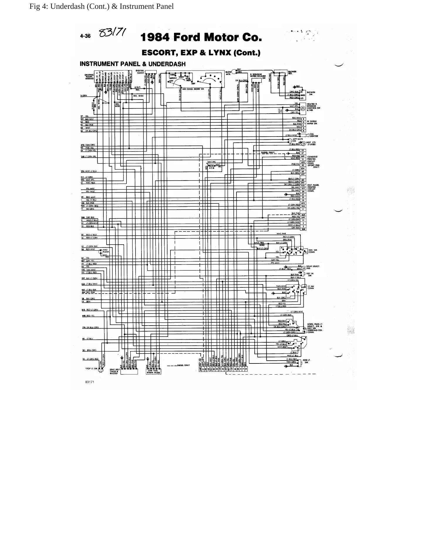 1984 Mercury Lynx Service and Repair Manual preview page 8