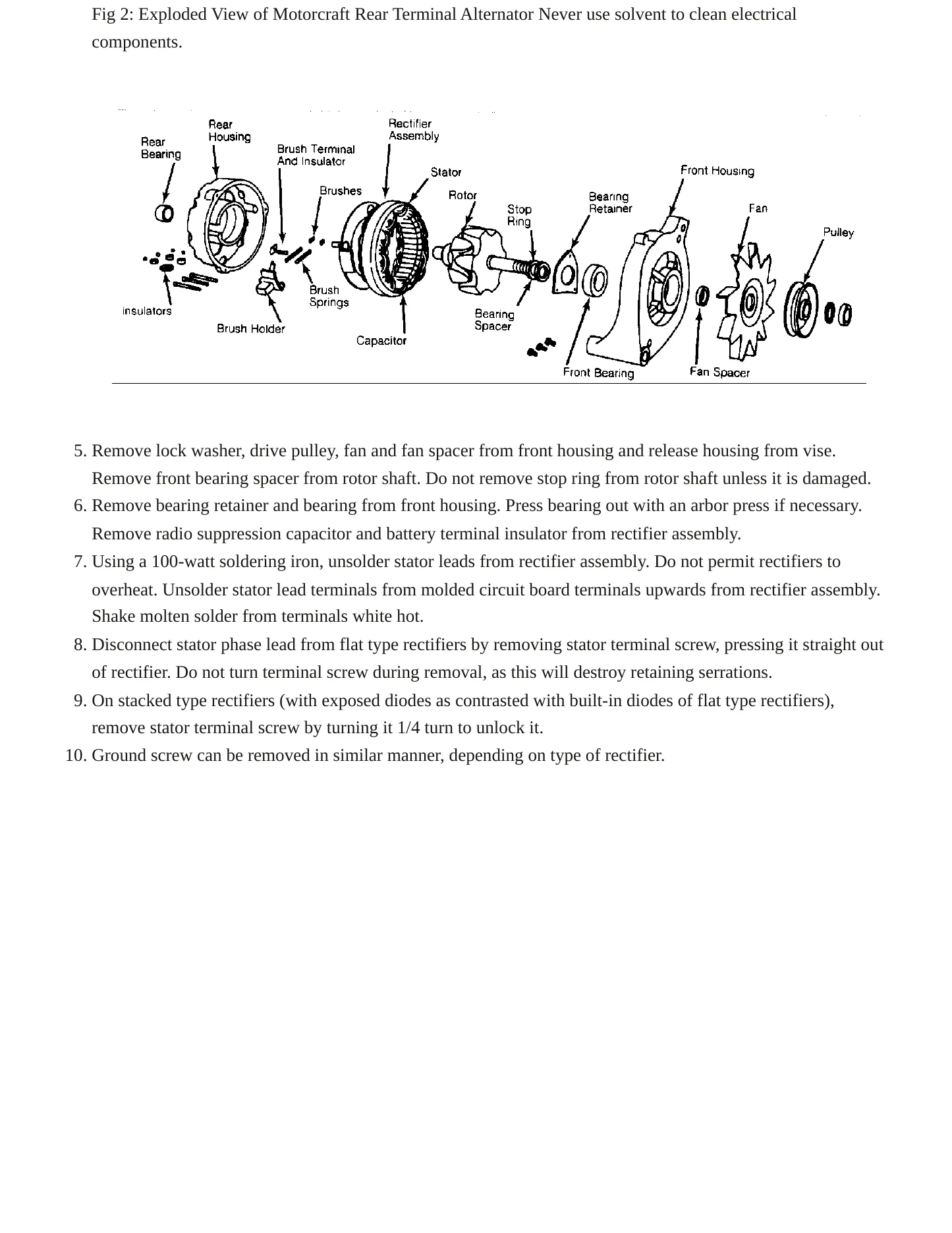 1985 Mercury Capri service manual page 4