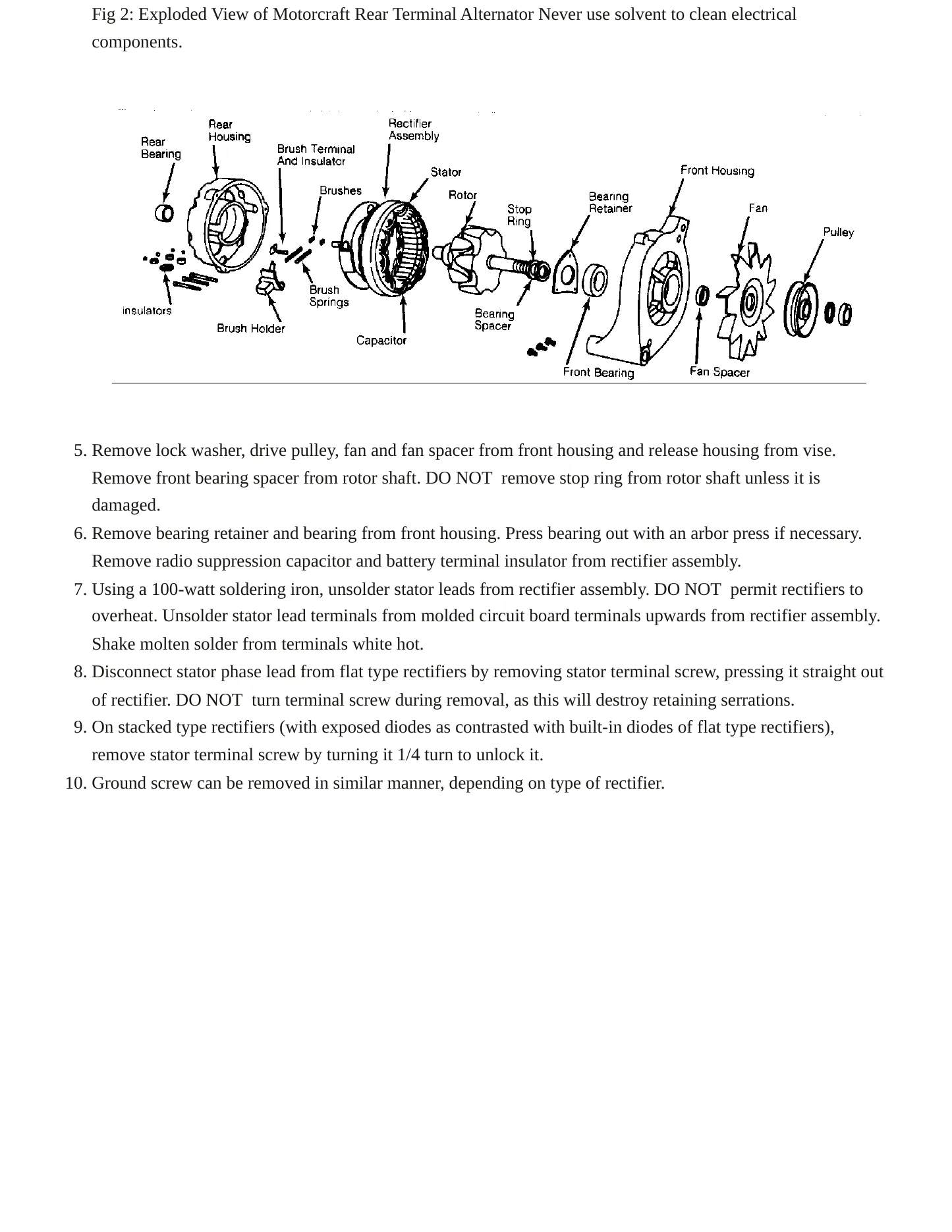 1986 Mercury Marquis service manual page 4