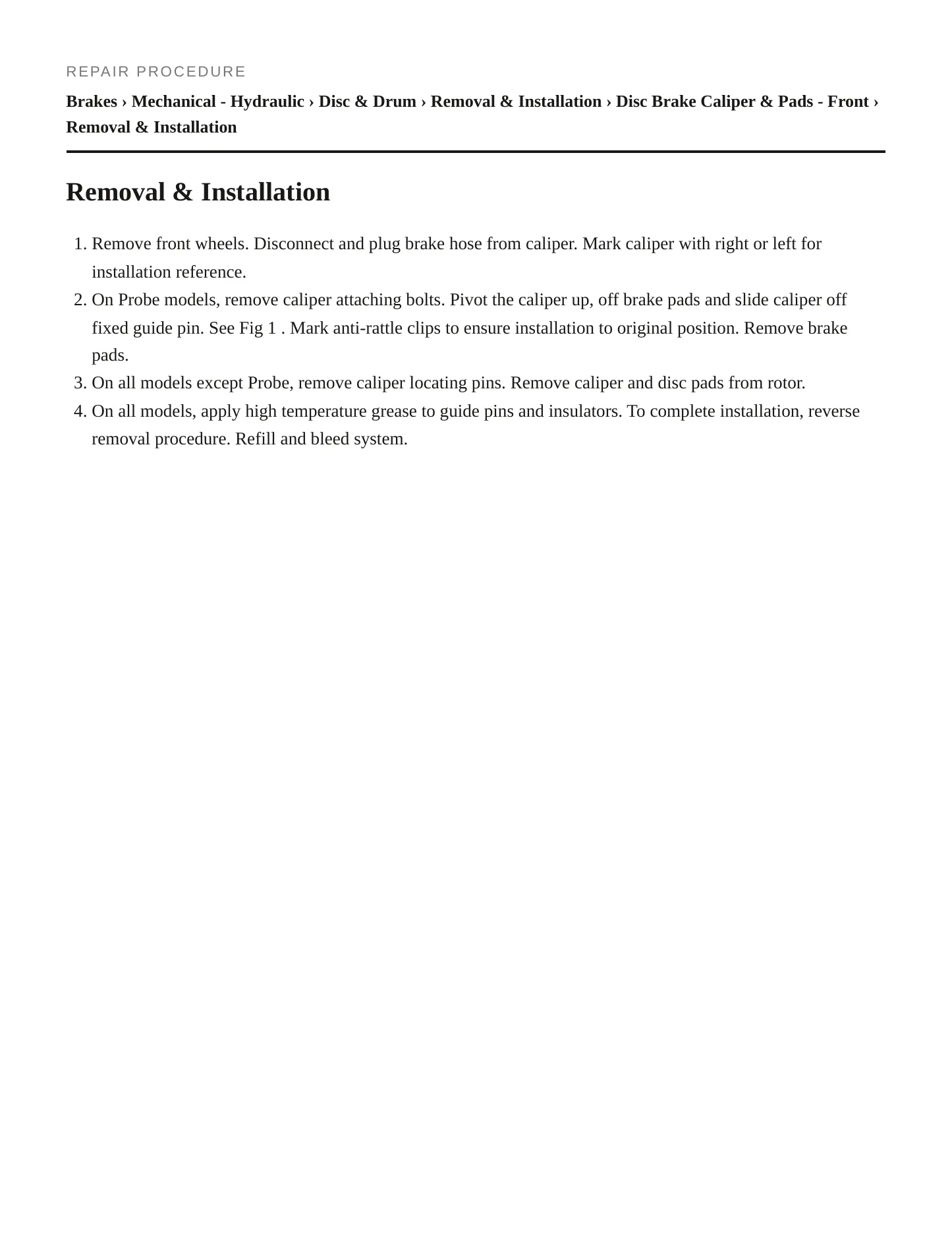 1990 Mercury Sable service manual page 6