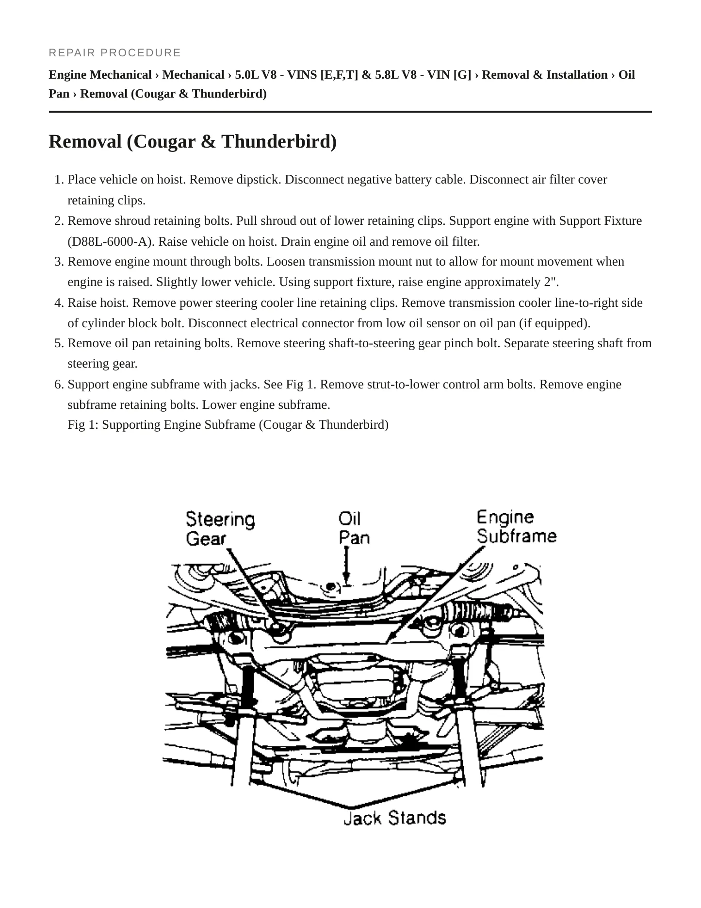 1991 Mercury Colony Park service manual page 3