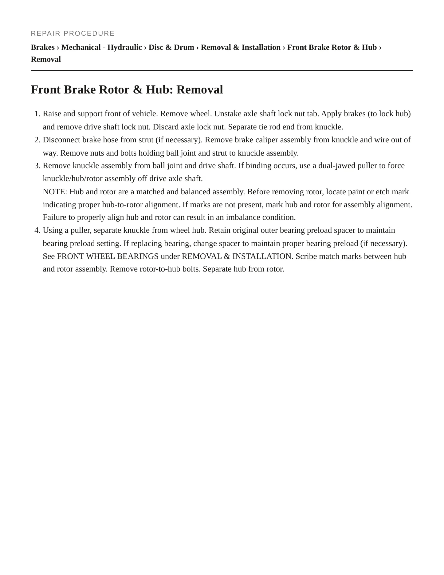 1992 Mercury Capri service manual page 3