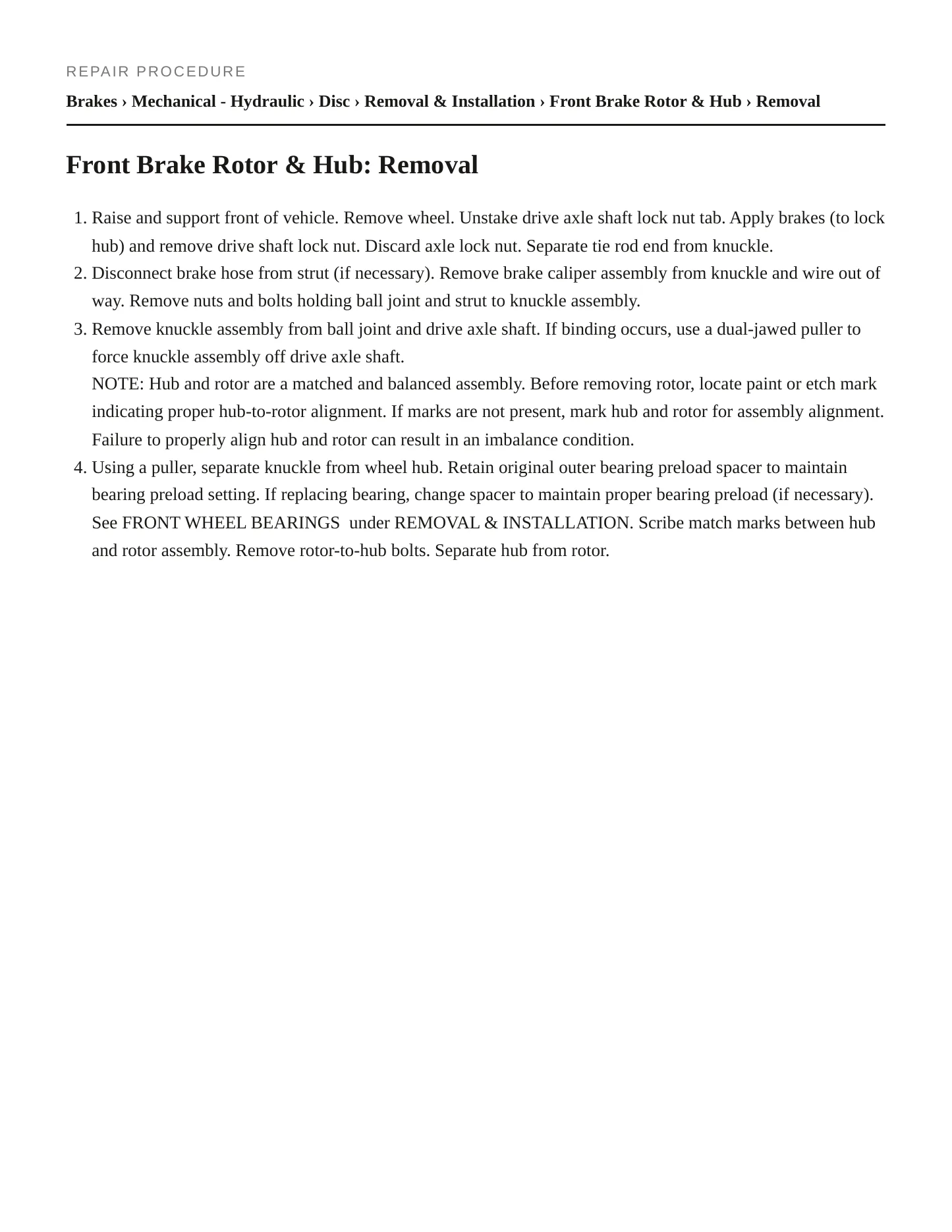 1993 Mercury Capri service manual page 3