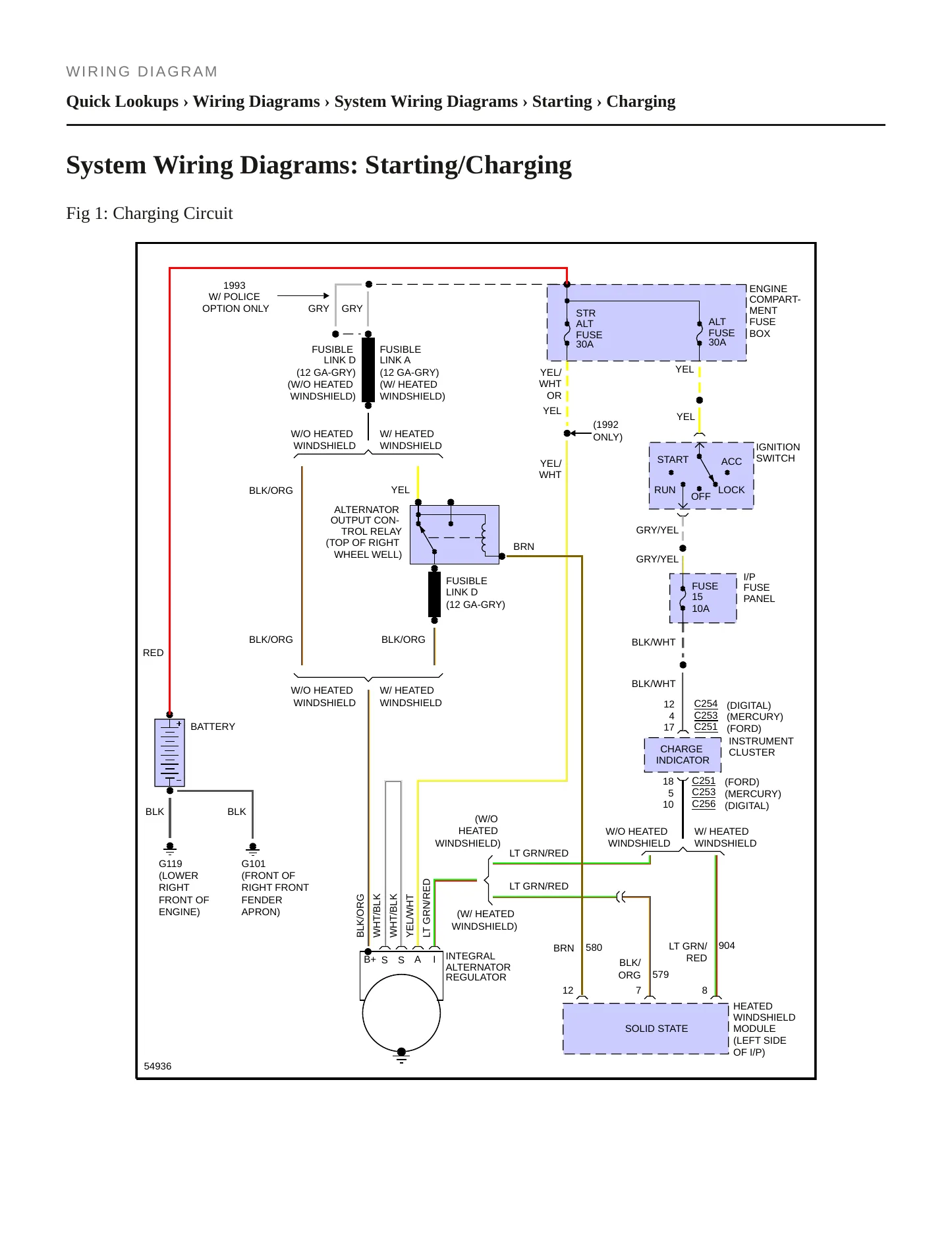 1993 Mercury Grand Marquis service manual page 6