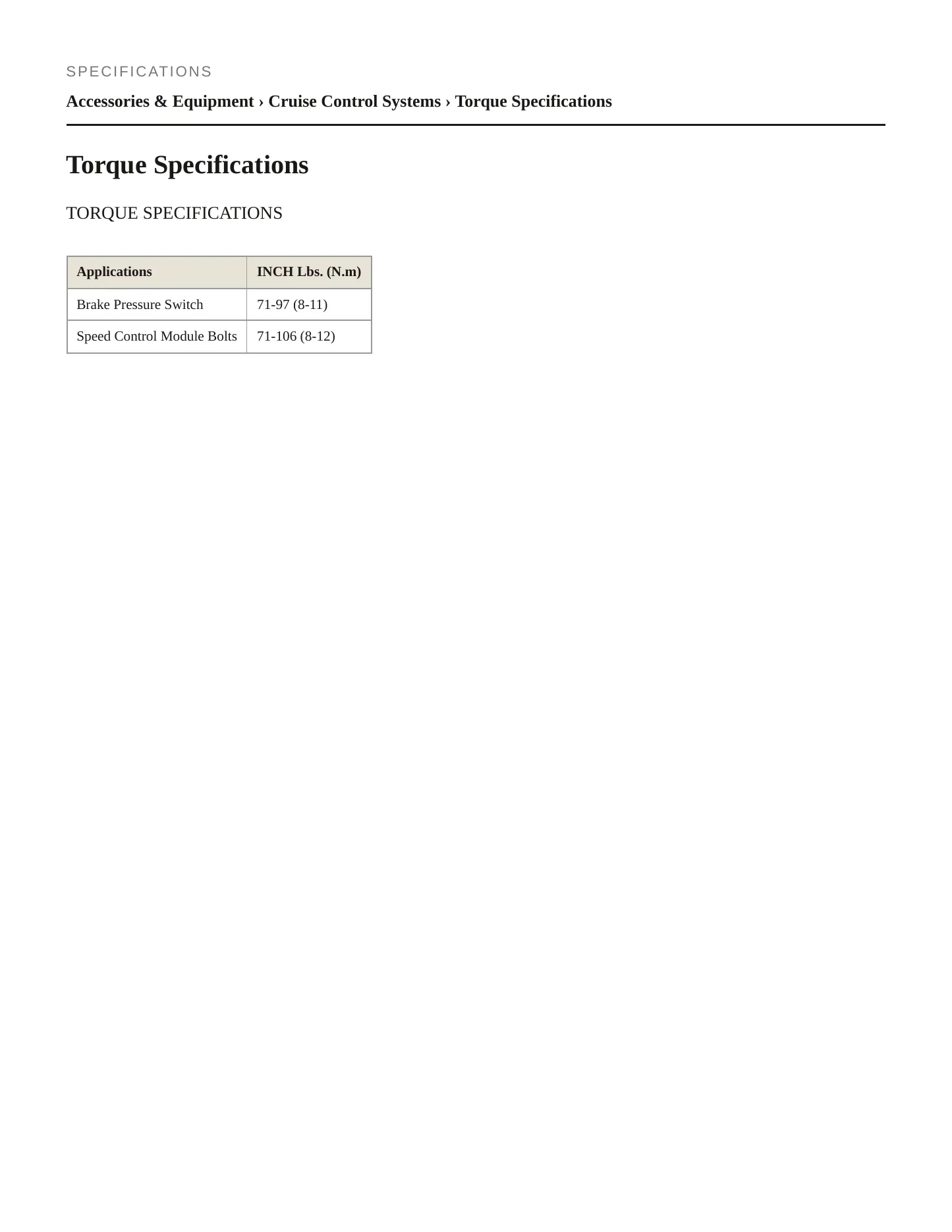 1994 Mercury Capri service manual page 2