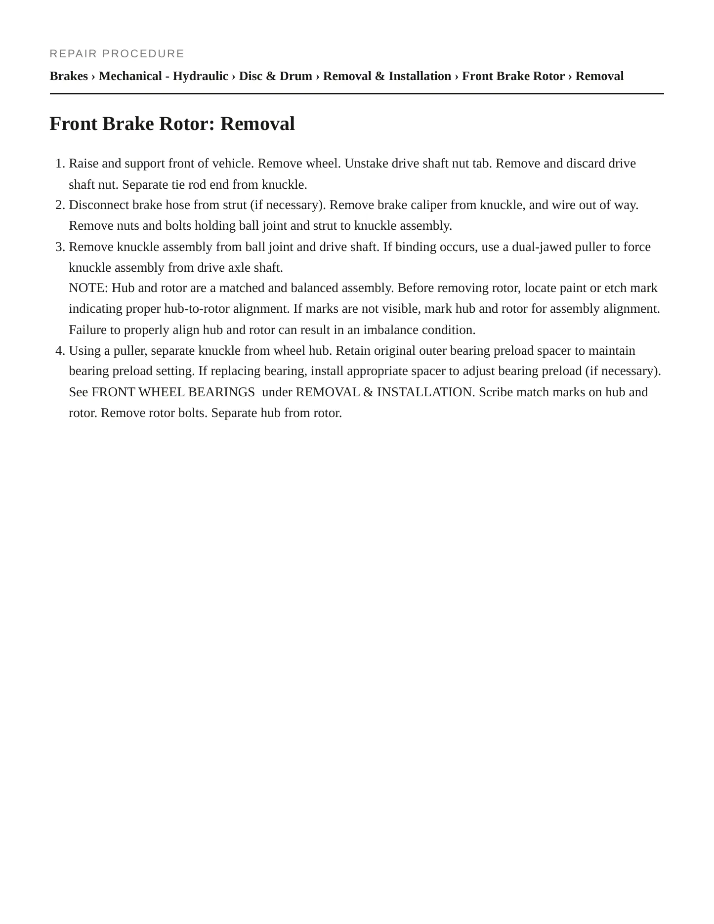 1994 Mercury Capri service manual page 3