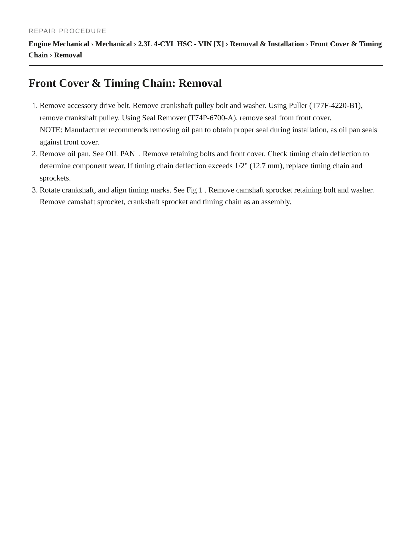 1994 Mercury Topaz service manual page 3