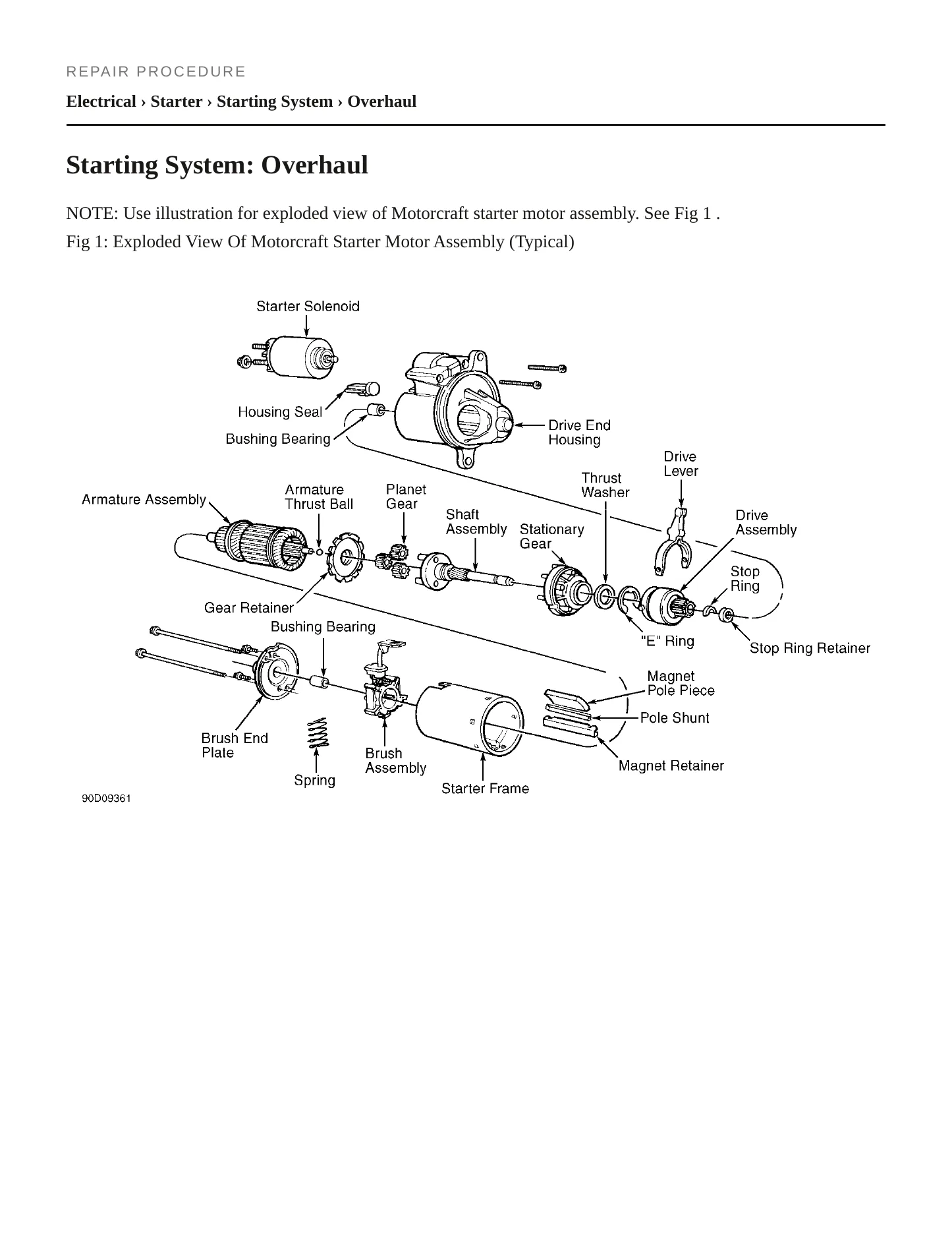 1996 Mercury Grand Marquis service manual page 4