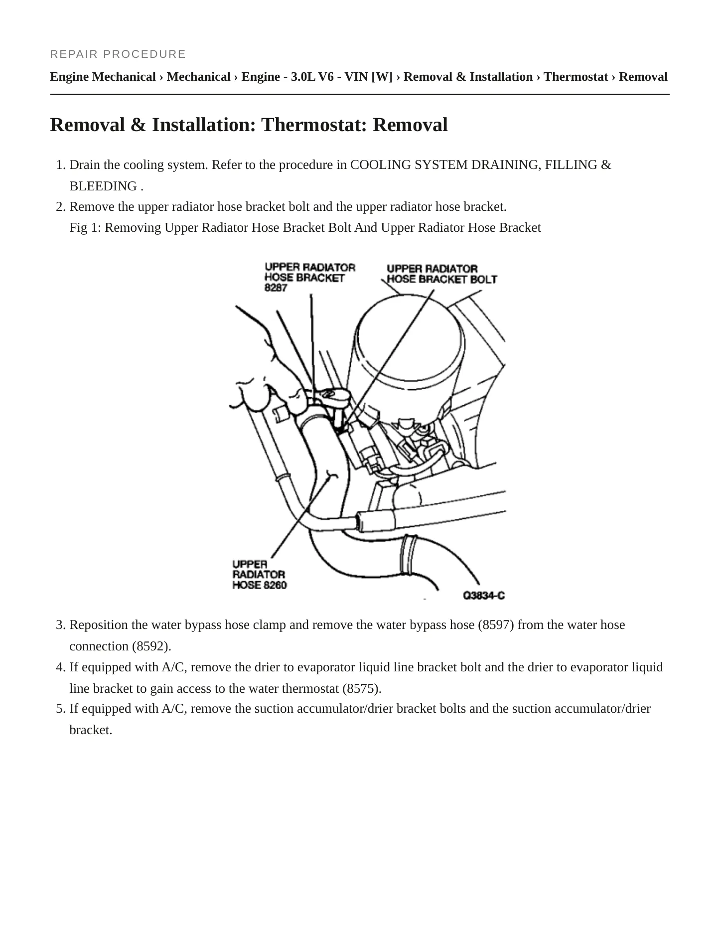 1996 Mercury Villager service manual page 4