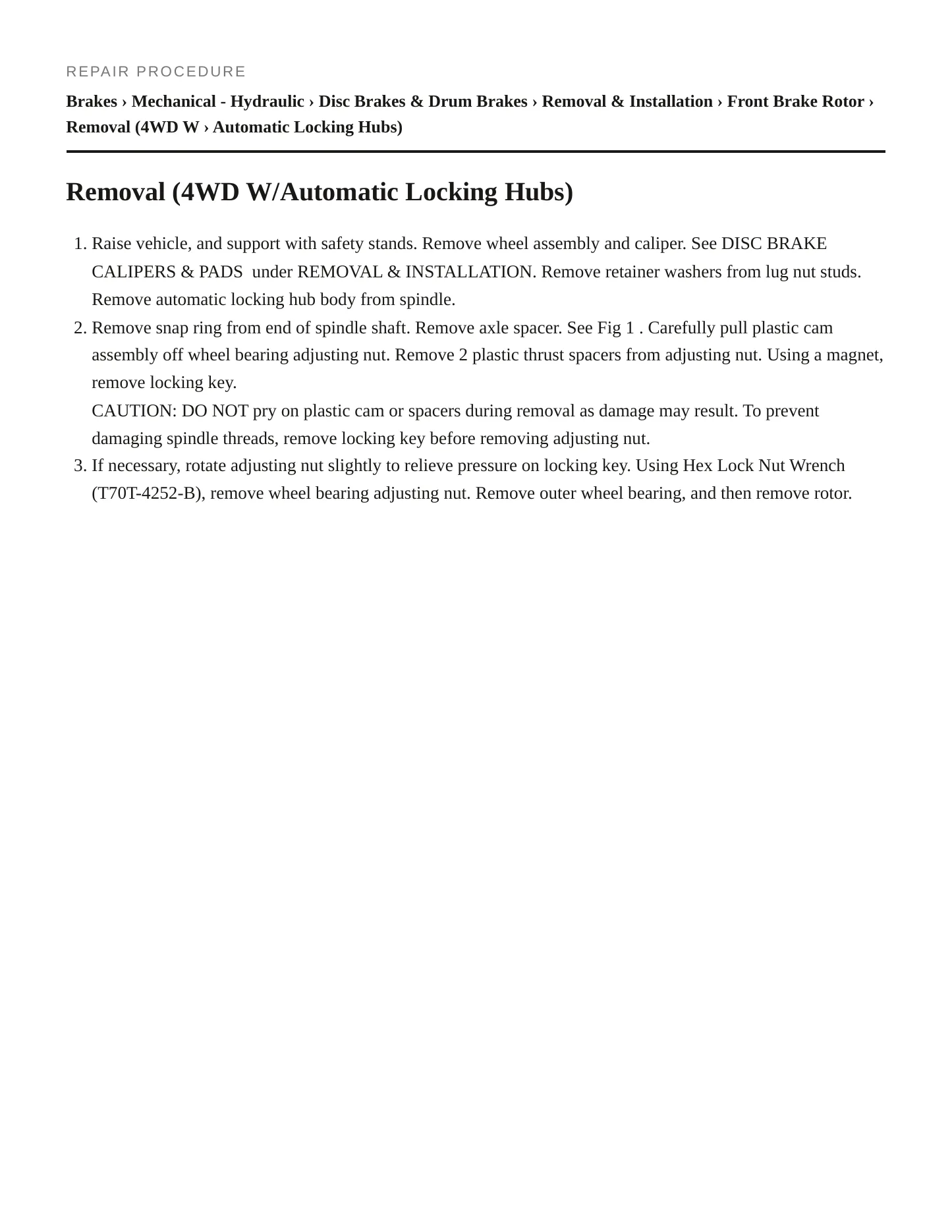 1997 Mercury Mountaineer service manual page 6