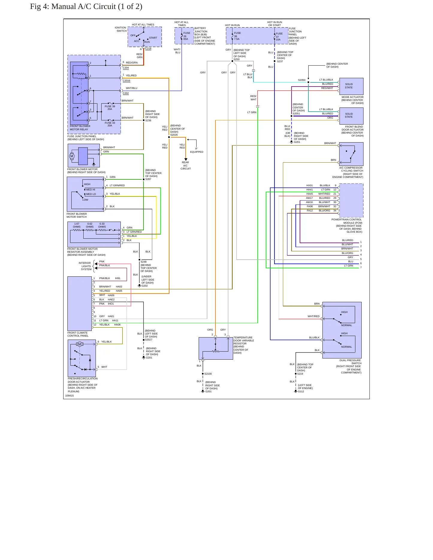 1999 Mercury Villager Service and Repair Manual preview page 8