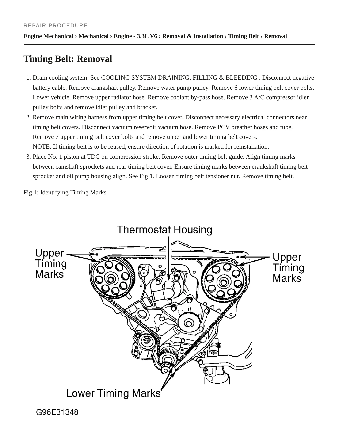 2001 Mercury Villager service manual page 4