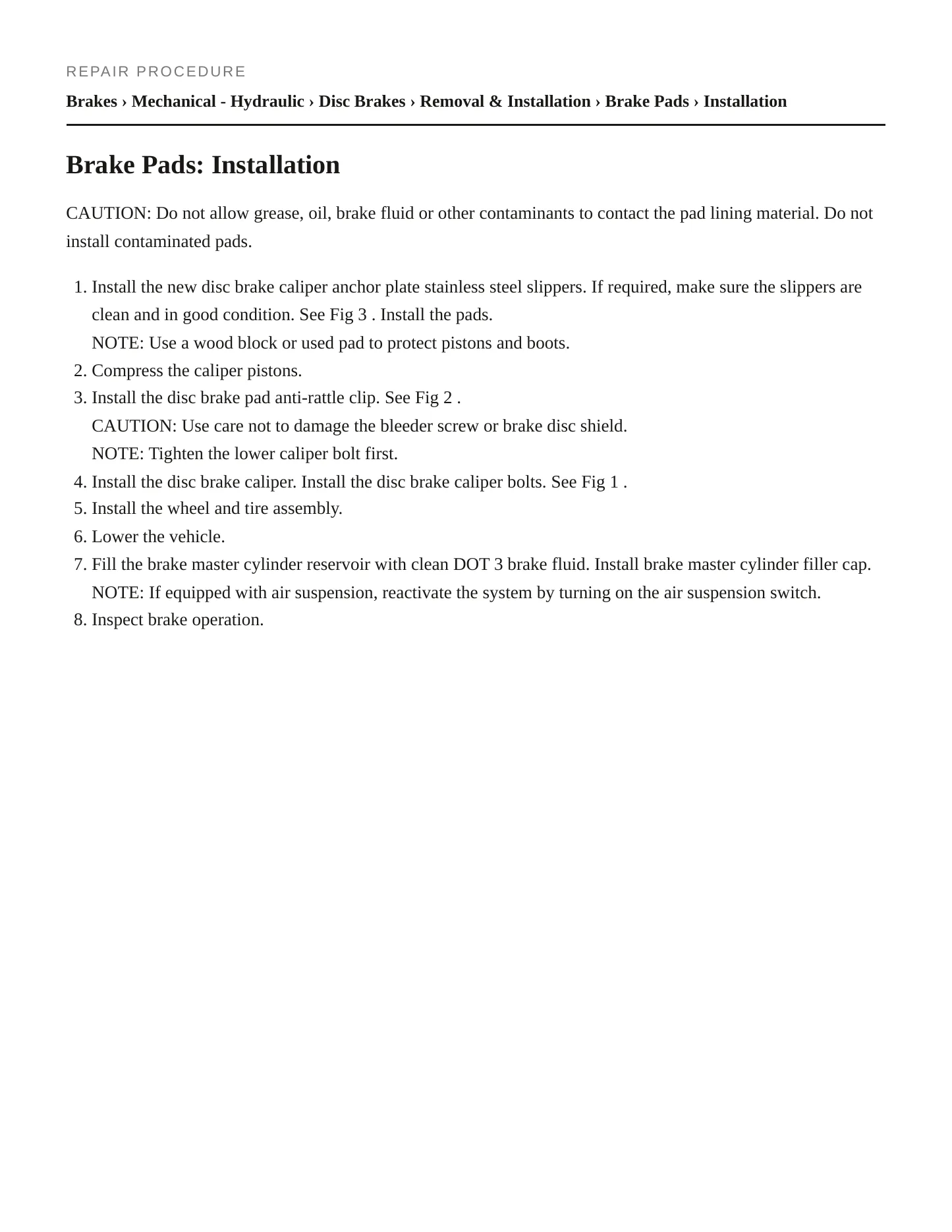 2002 Mercury Grand Marquis service manual page 4