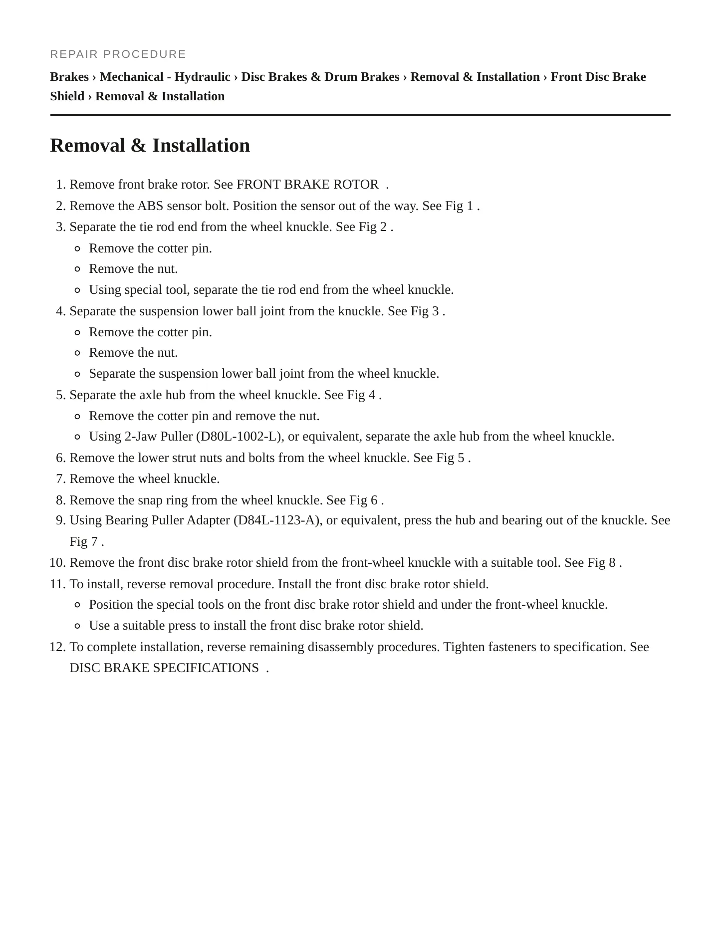 2002 Mercury Villager service manual page 4