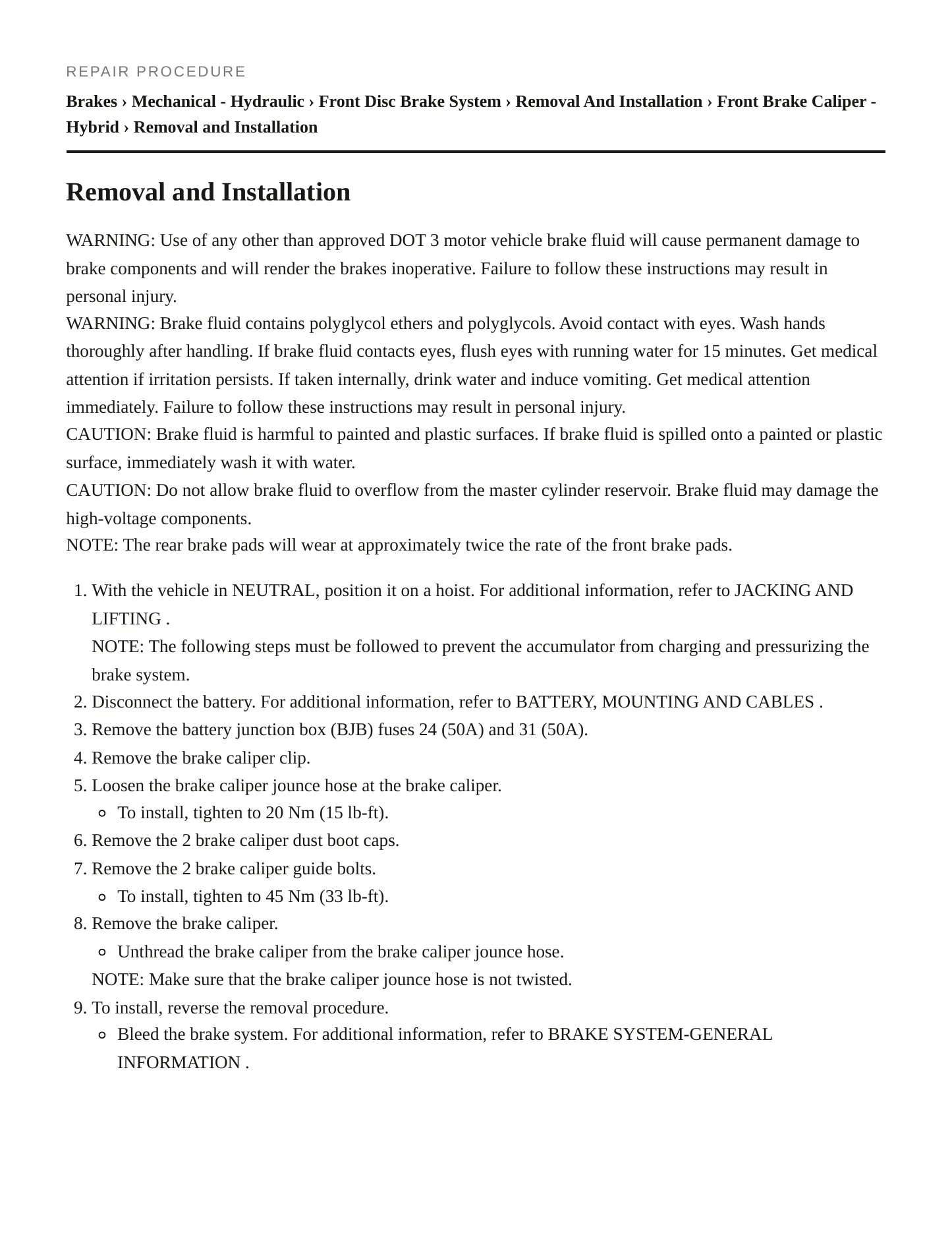 2005 Mercury Mariner service manual page 5