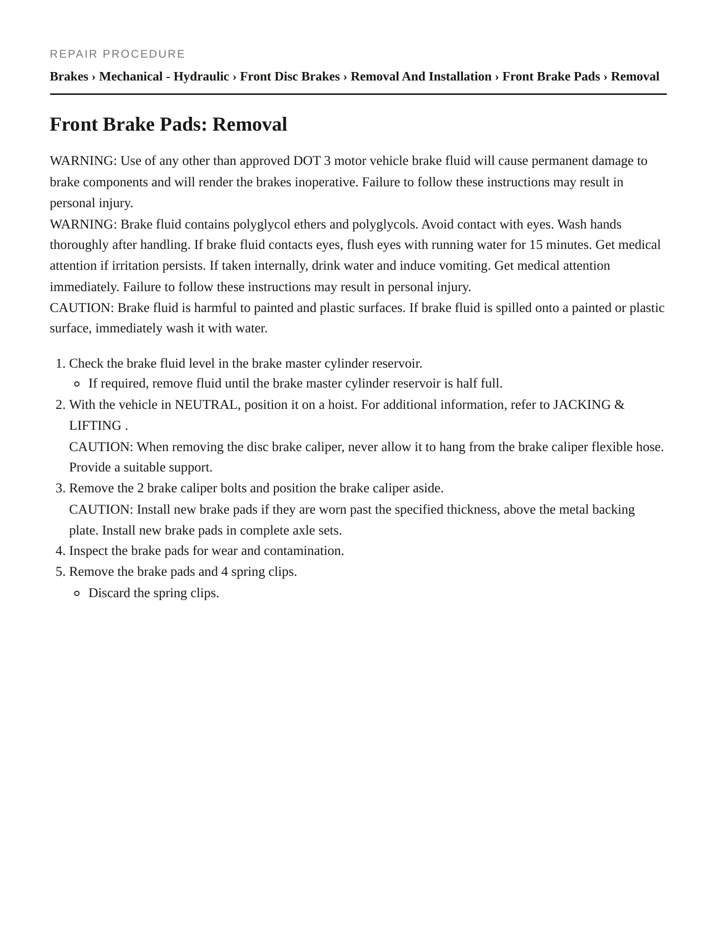 2005 Mercury Monterey service manual page 4