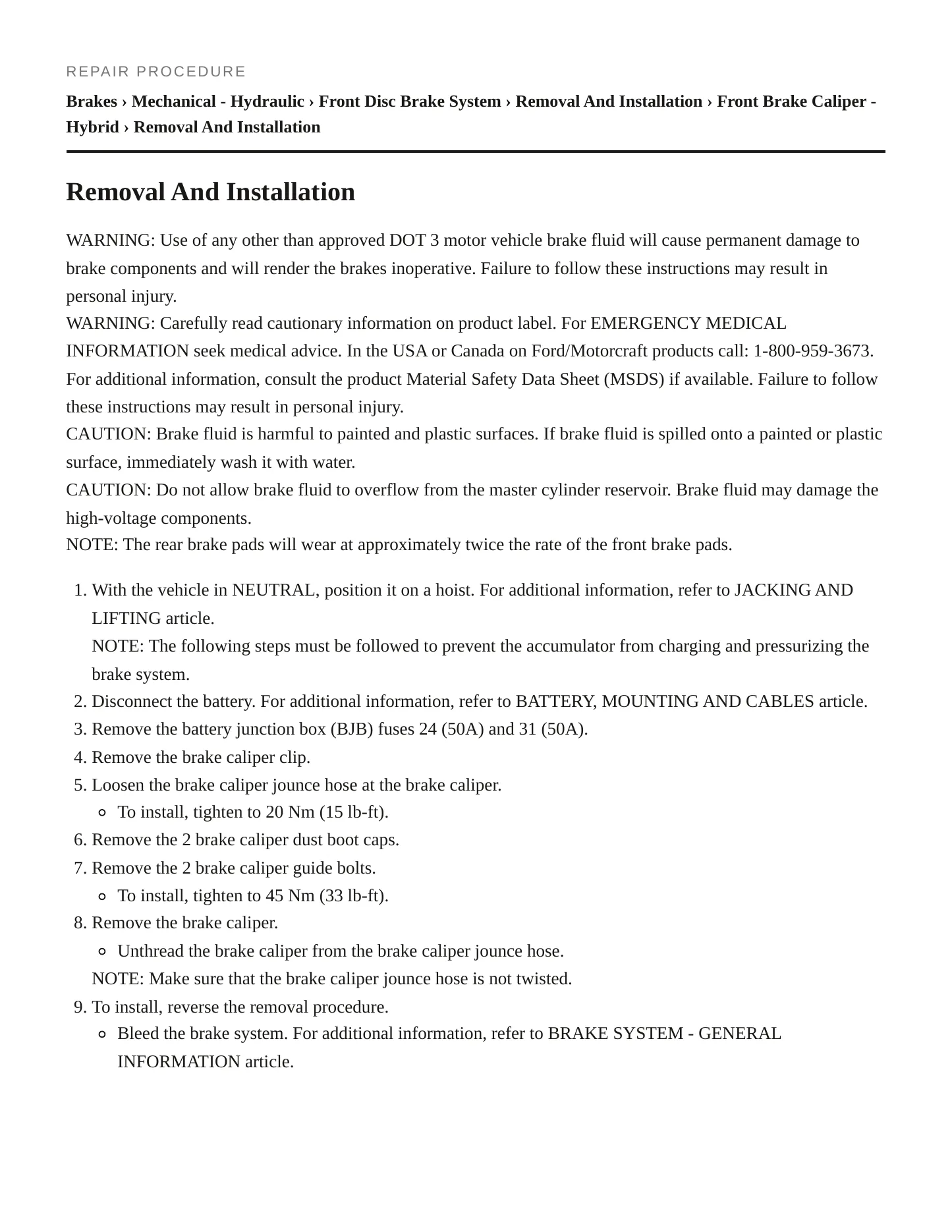 2007 Mercury Mariner service manual page 4