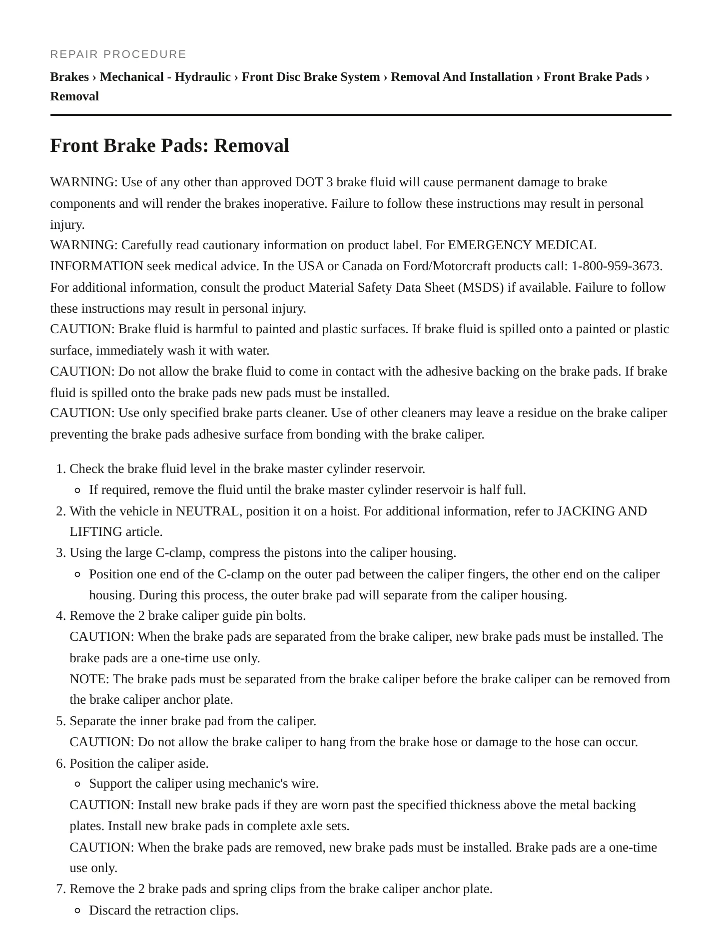 2007 Mercury Montego service manual page 4