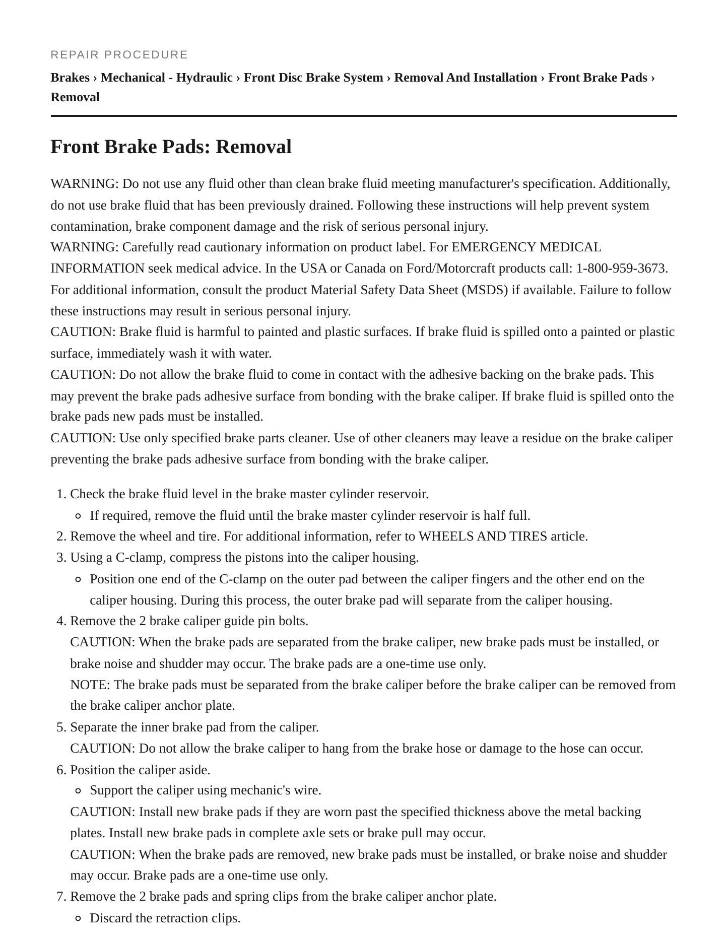2009 Mercury Sable service manual page 4