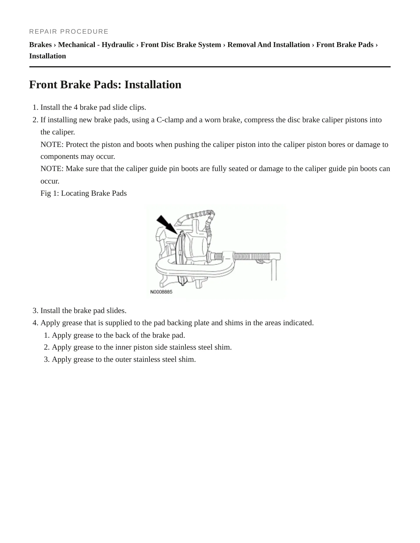 2010 Mercury Milan service manual page 5