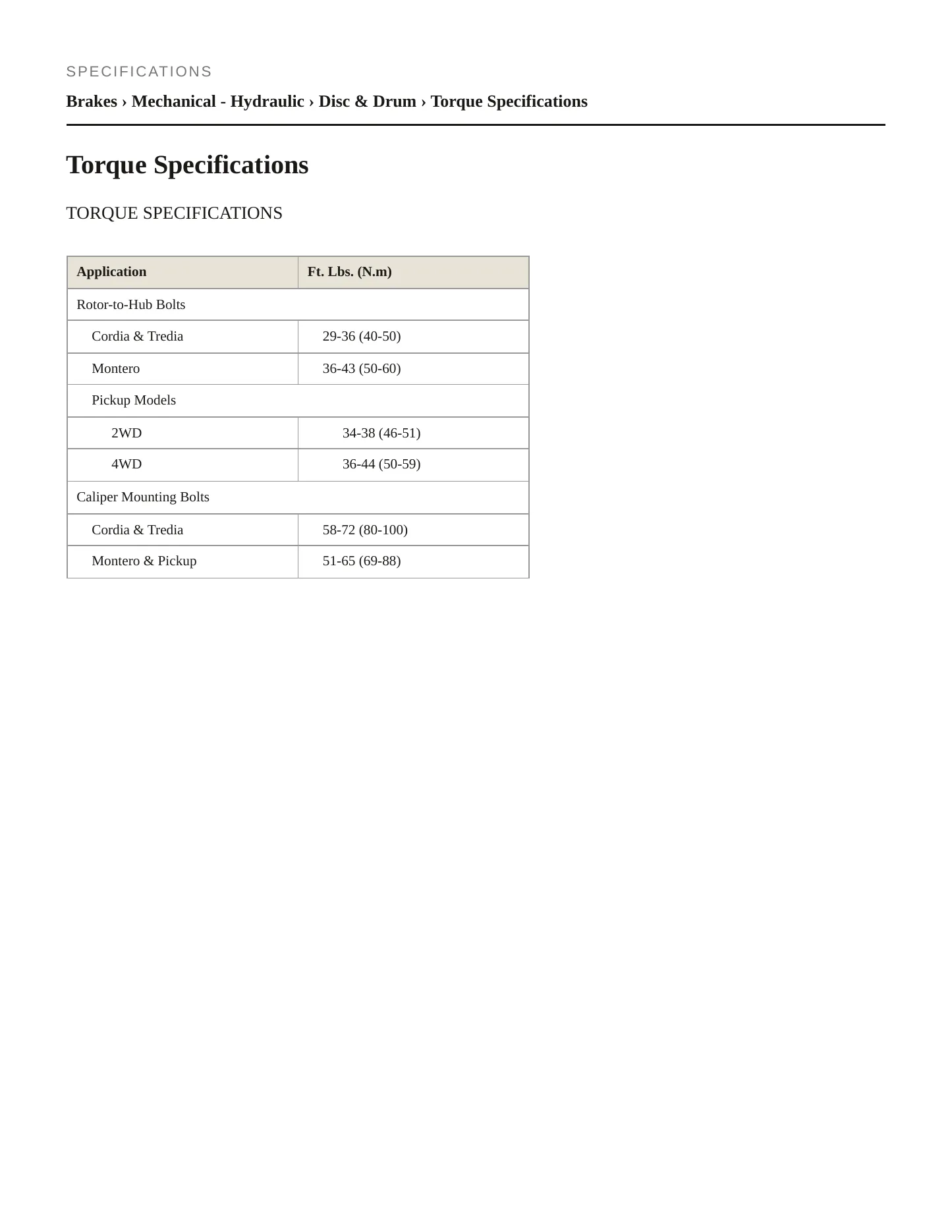 1984 Mitsubishi Cordia Service and Repair Manual preview page 2