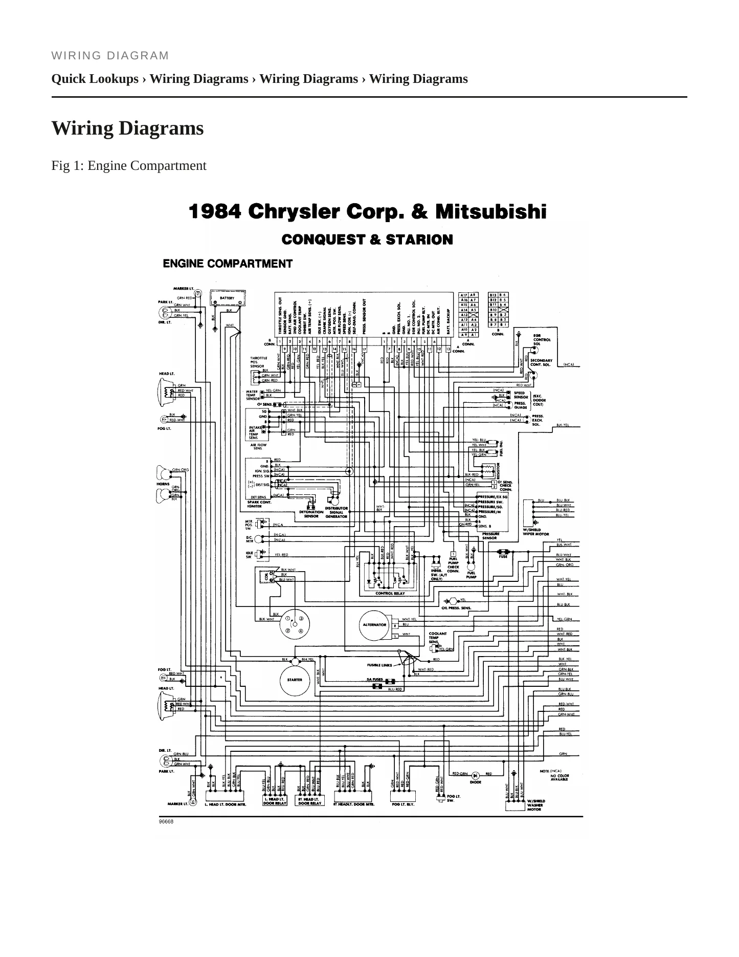 1984 Mitsubishi Starion Service and Repair Manual preview page 4